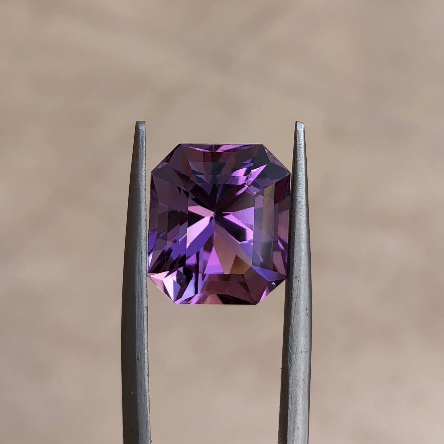 7.6ct Clean Amethyst RingStone from Brazil - February Birthstone -