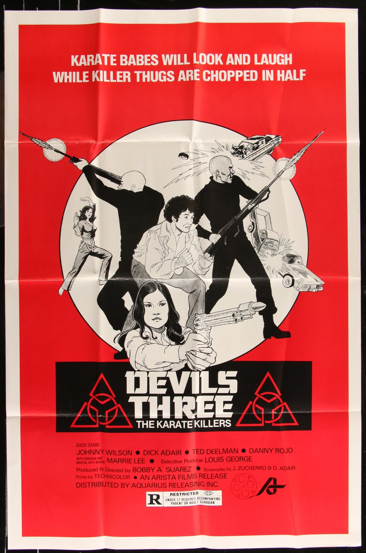 Devil's Three: The Karate Killers (1980) Original US One Sheet Movie Poster