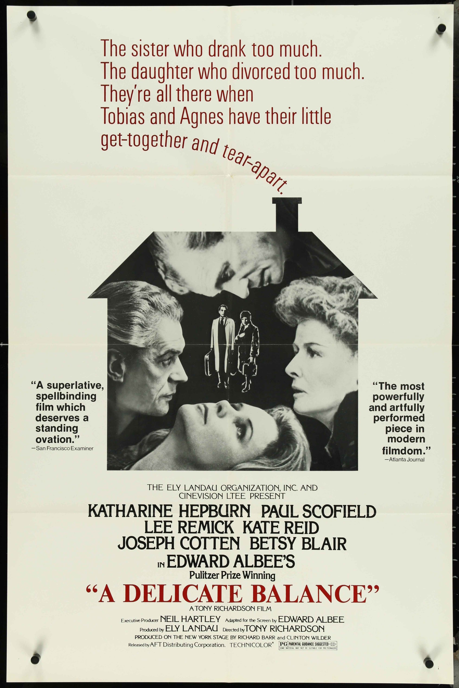 A Delicate Balance (1974) Original US One Sheet Movie Poster