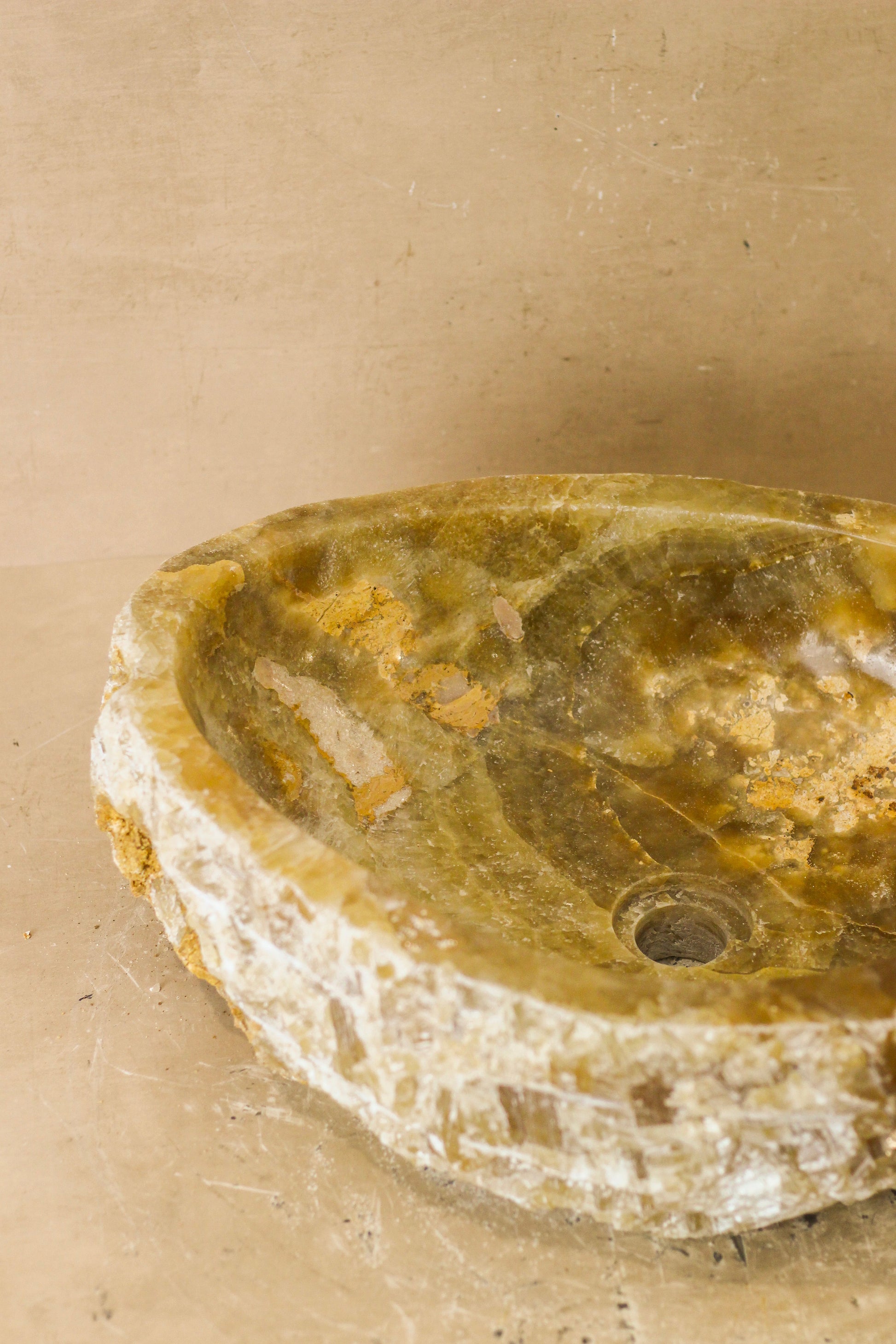 Raw Edge Onyx Wash Basin - No 2