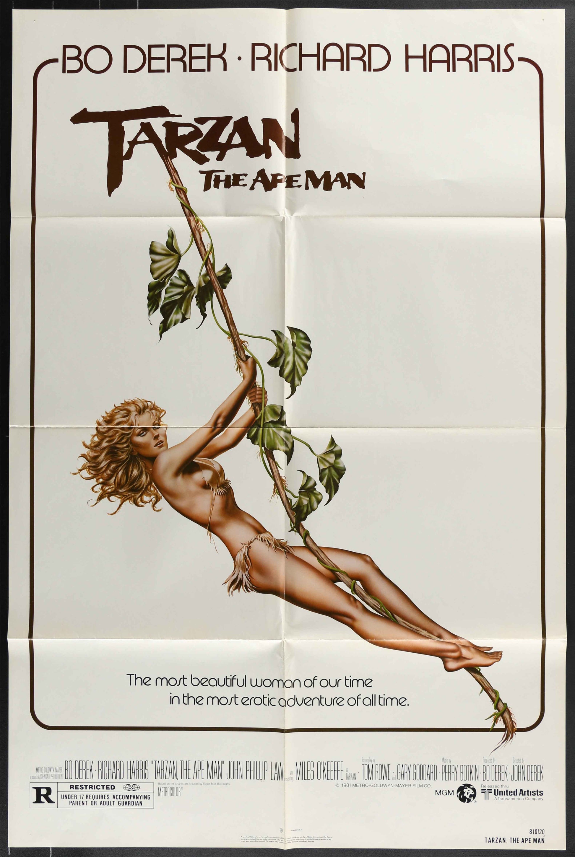 Tarzan, The Ape Man (1981) Original US One Sheet Movie Poster