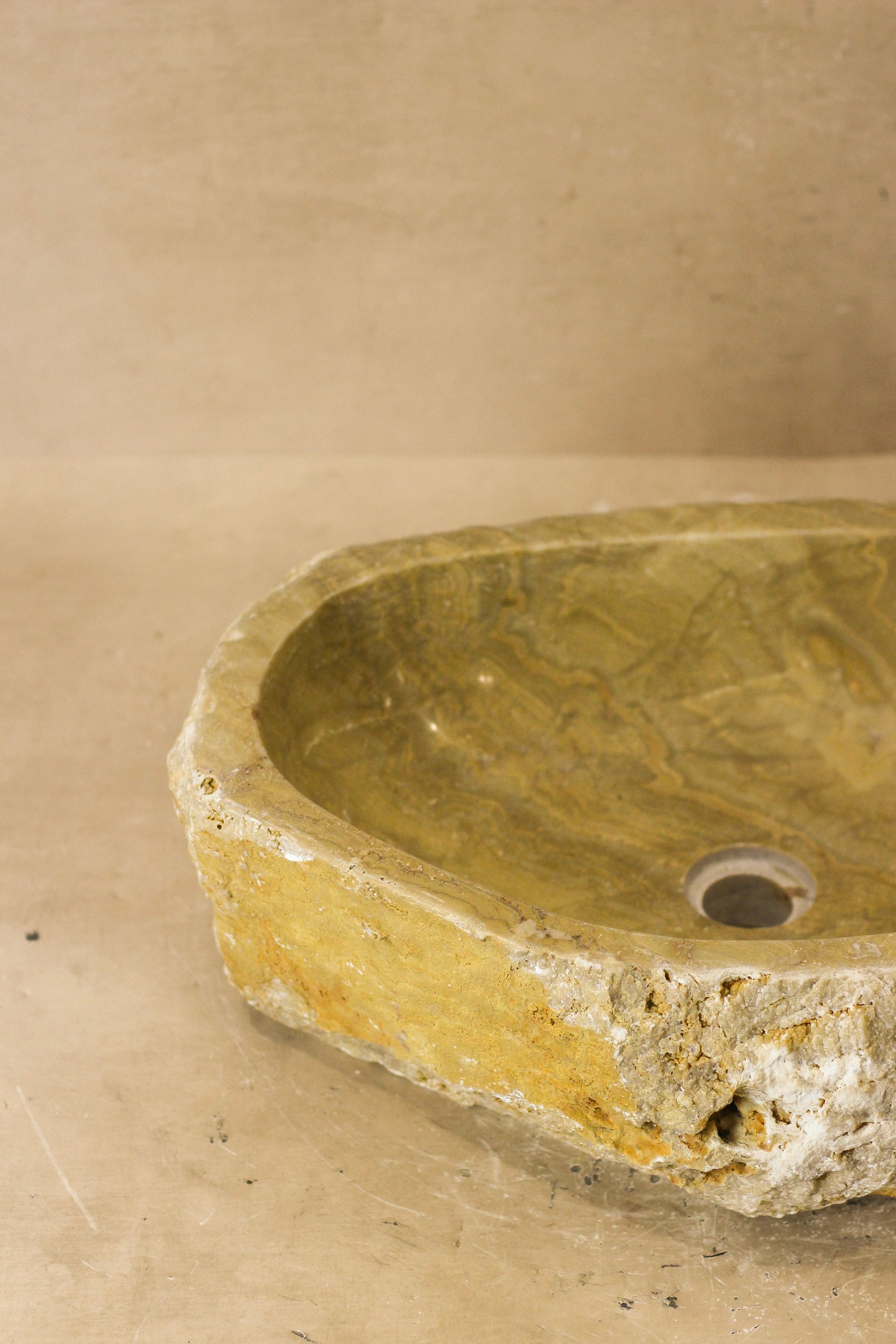 Raw Edge Onyx Wash Basin - No 4