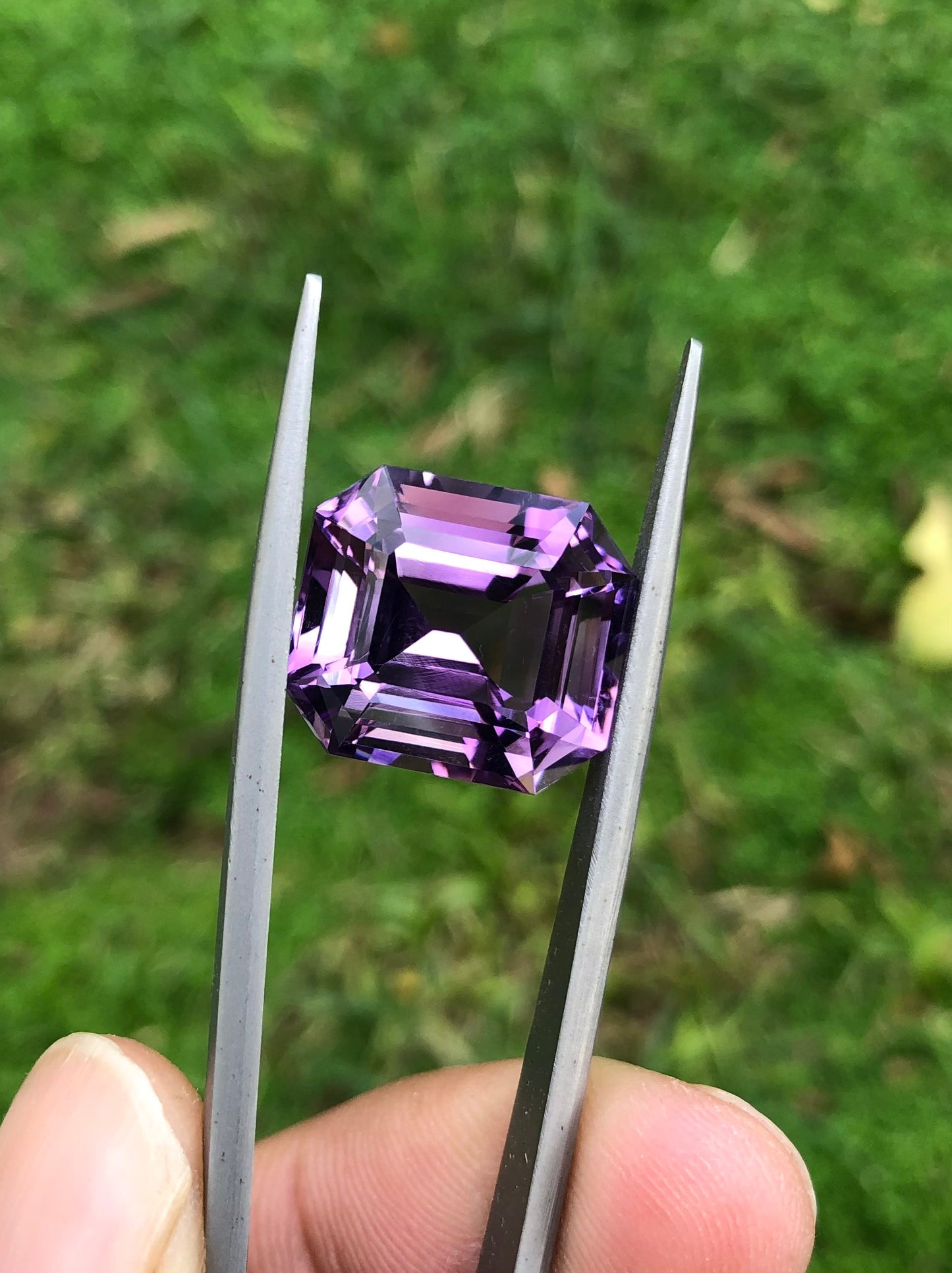 17ct Amethyst Emeral Cut from Brazil - Natural Amethyst Crystal - 16x14.3x12mm
