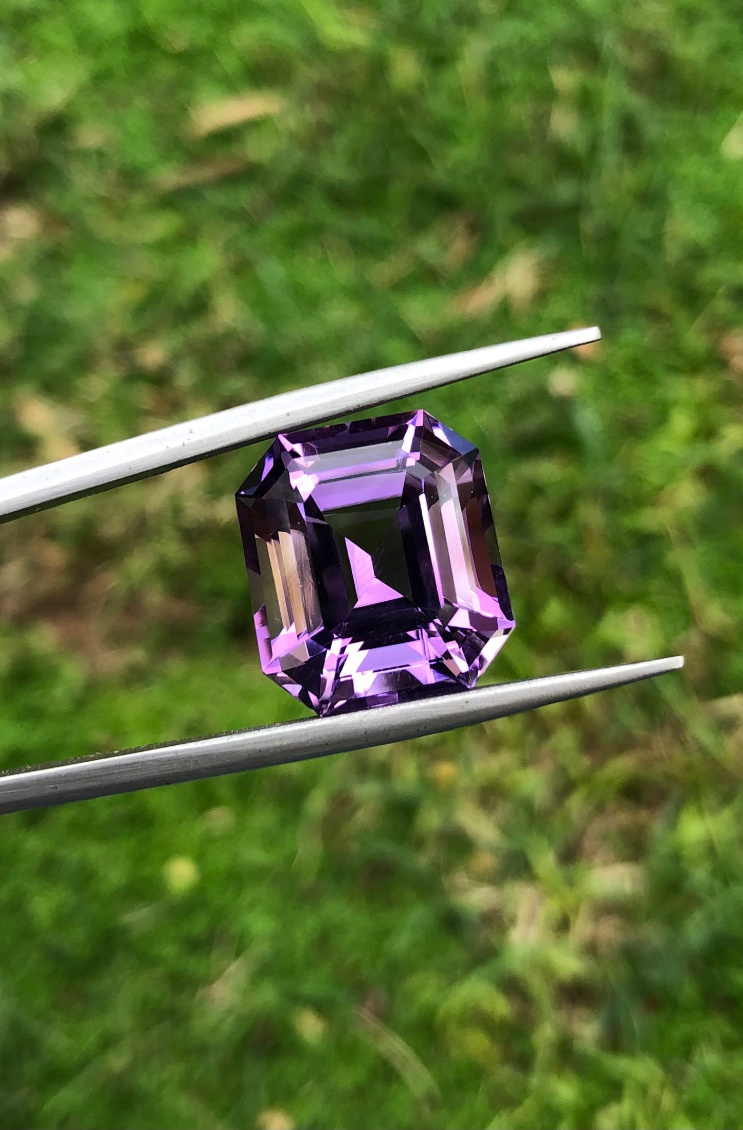 17ct Amethyst Emeral Cut from Brazil - Natural Amethyst Crystal - 16x14.3x12mm