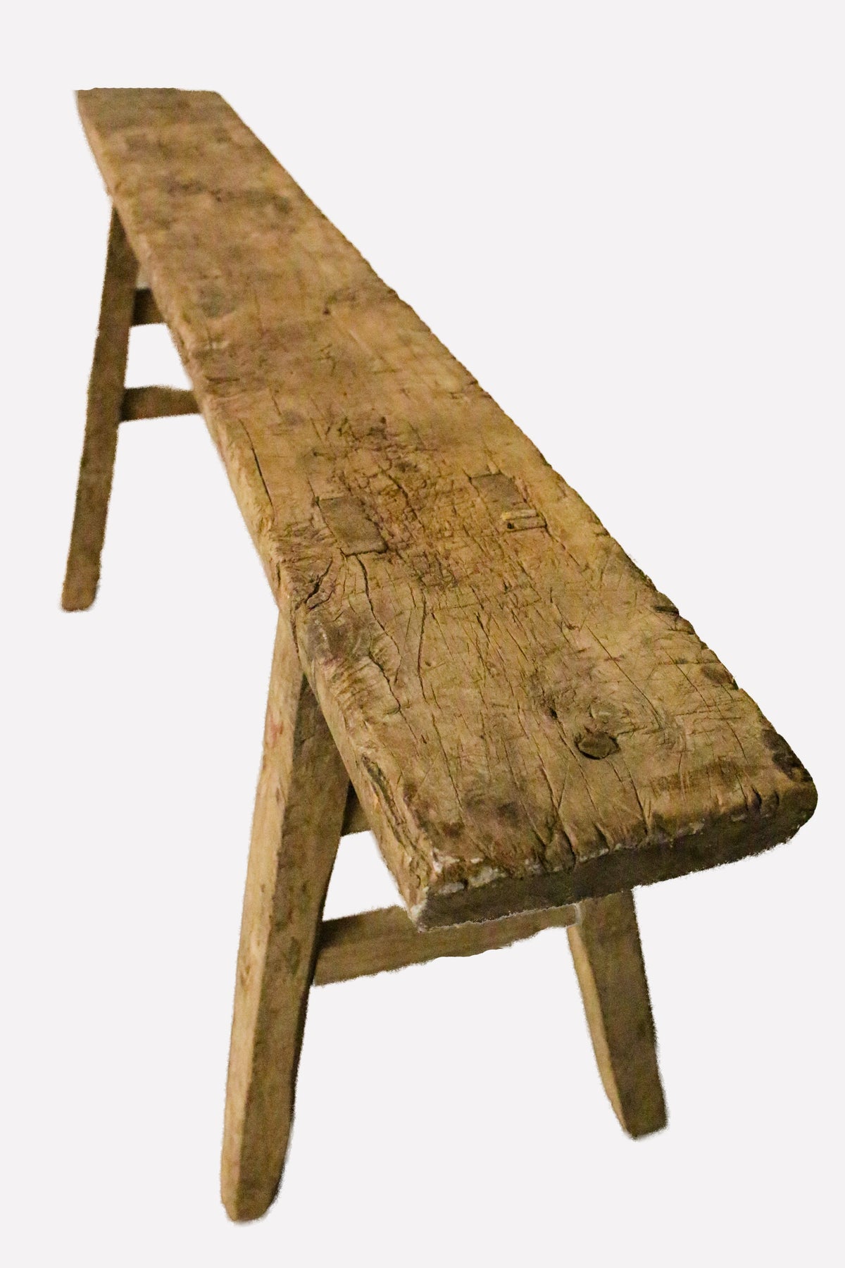 Antique Rustic Elm Bench 14.2