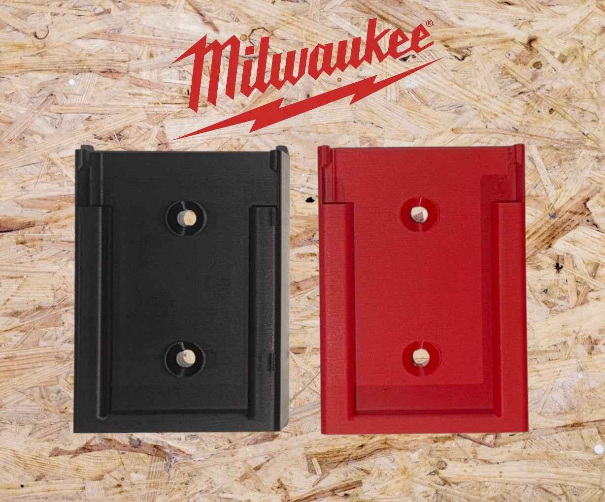 18v Battery Wall or Van Mount | Compatible with DeWalt, Makita, Bosch, Milwaukee & Einhell | Van, Garage or Workshop Storage