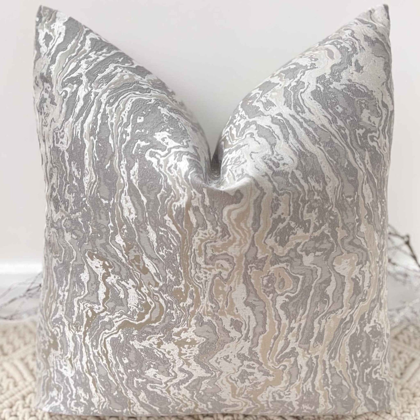The Couture Cushion - The Silver Marble - Style No. 81