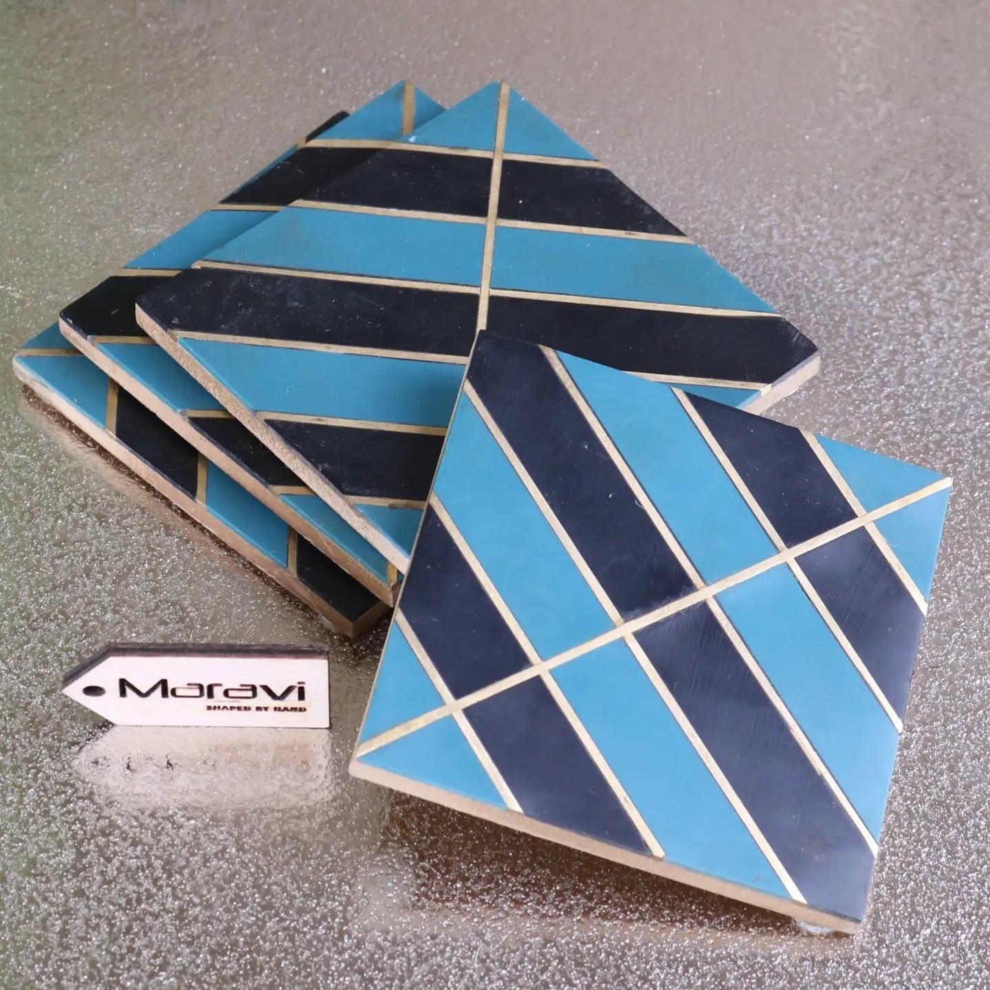 Panna Luxe Resin Coaster Set of 4