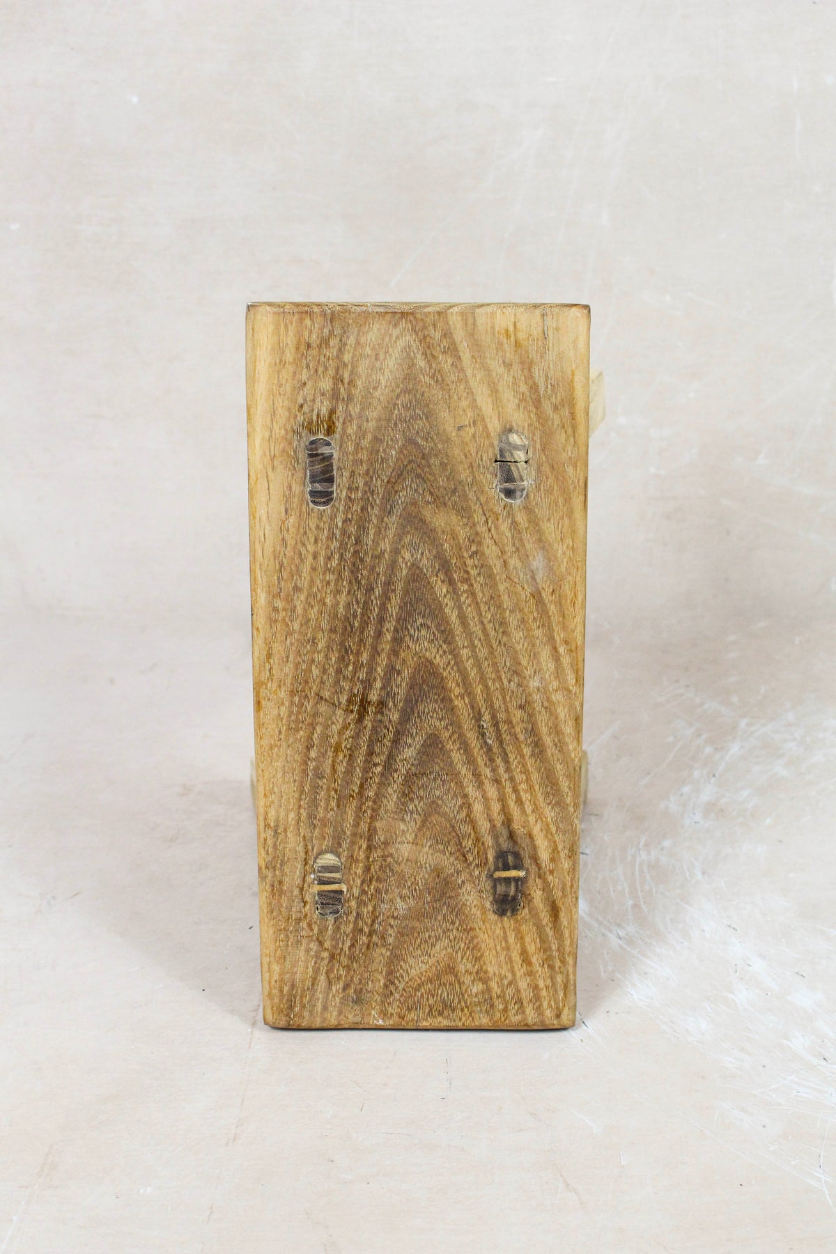 Vintage Rustic Elm Wood Stool Small - No 67