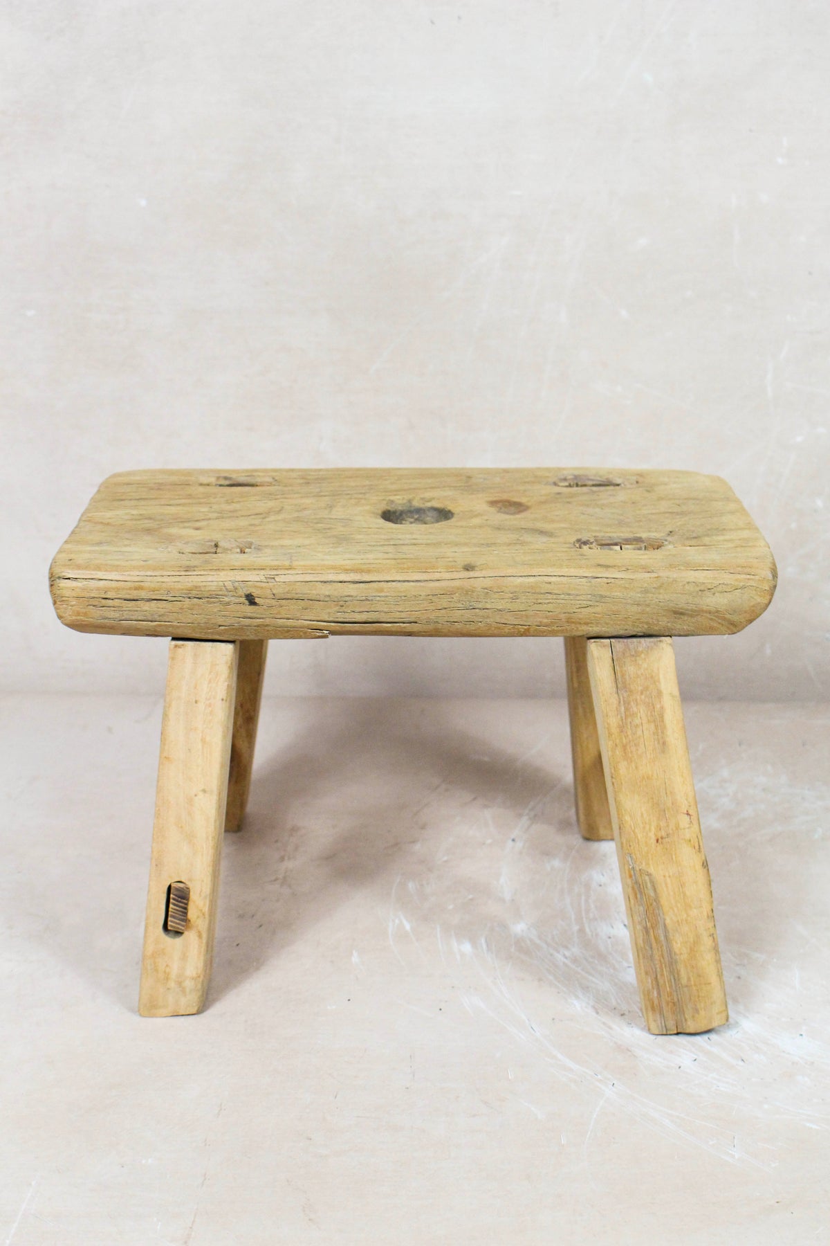 Vintage Rustic Stool Small - Elm wood - 71
