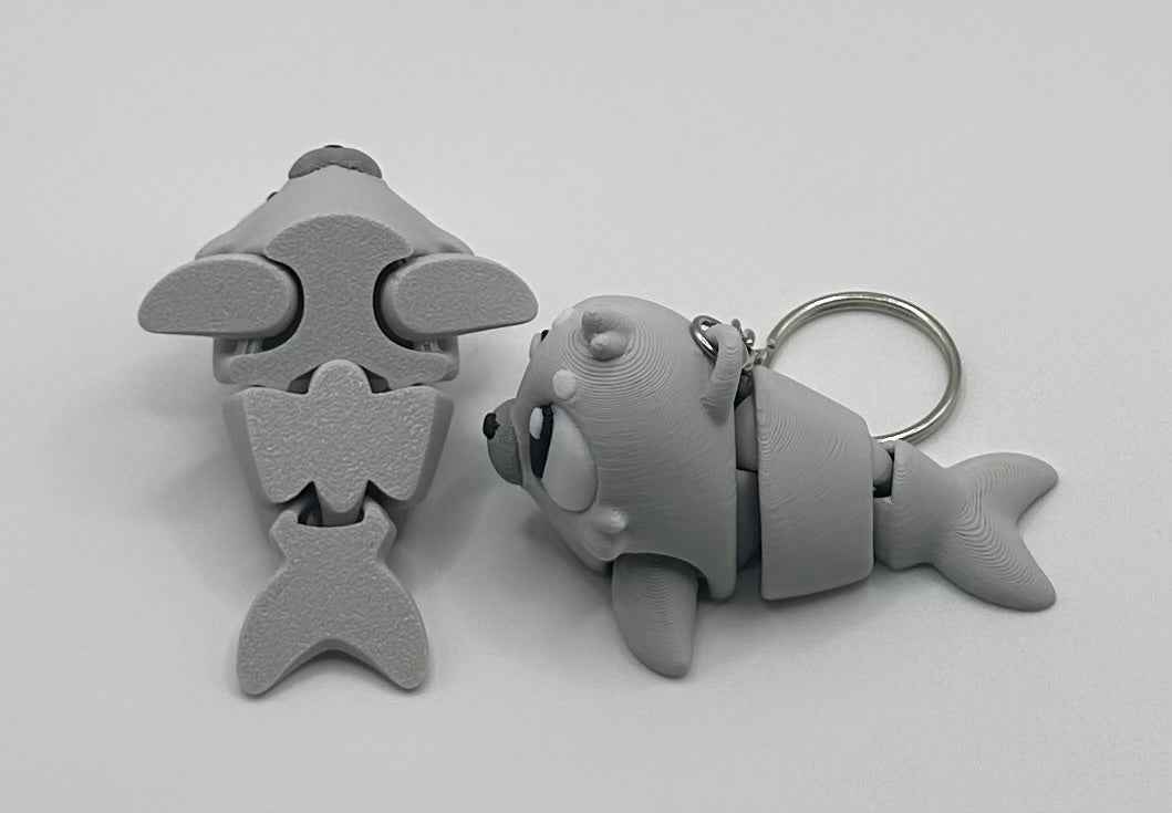 3D Printed Flexi Seal | Articulated Fidget Toy | Cute Desk Buddy | Keychain | Keyring Gift for Seal Lovers