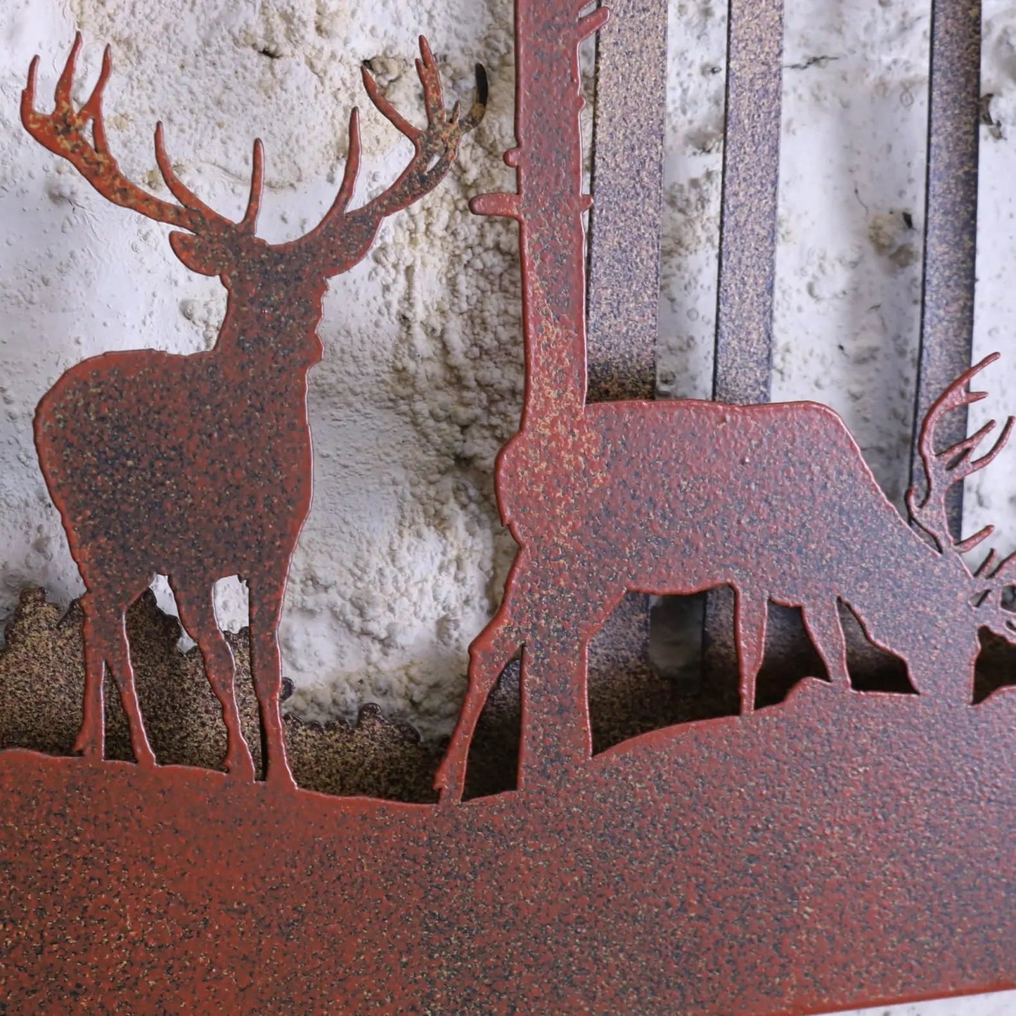 Bandipur Forest Silhouette Metal Garden Wall Art