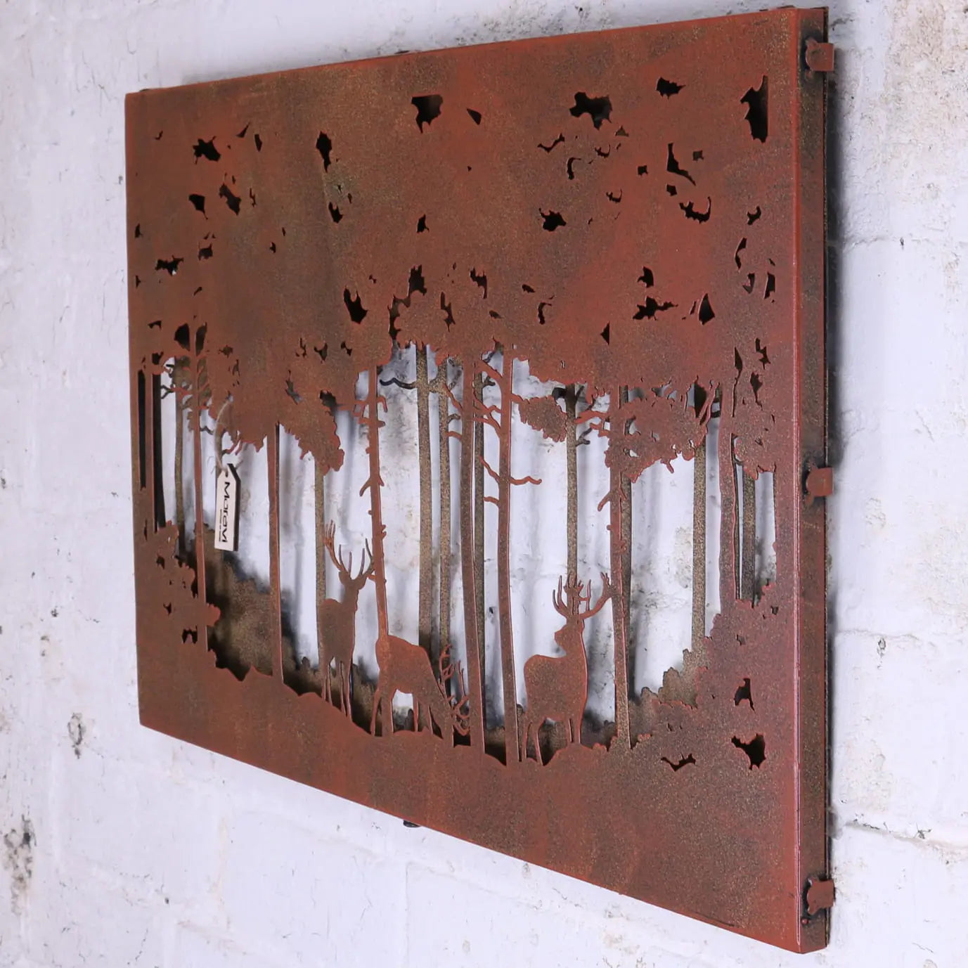 Bandipur Forest Silhouette Metal Garden Wall Art