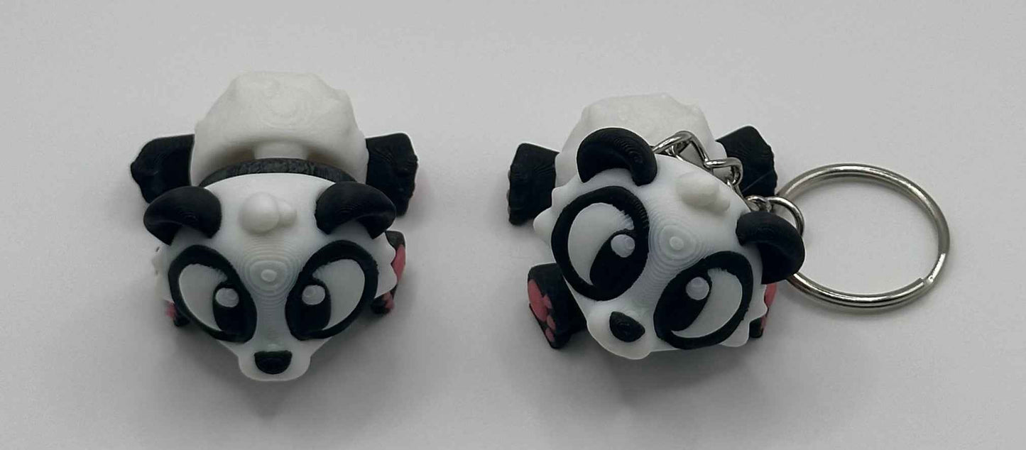 3D Printed Flexi Panda | Articulated Fidget Toy | Desk Buddy | Cute Keychain | Keyring Gift for Panda Lovers