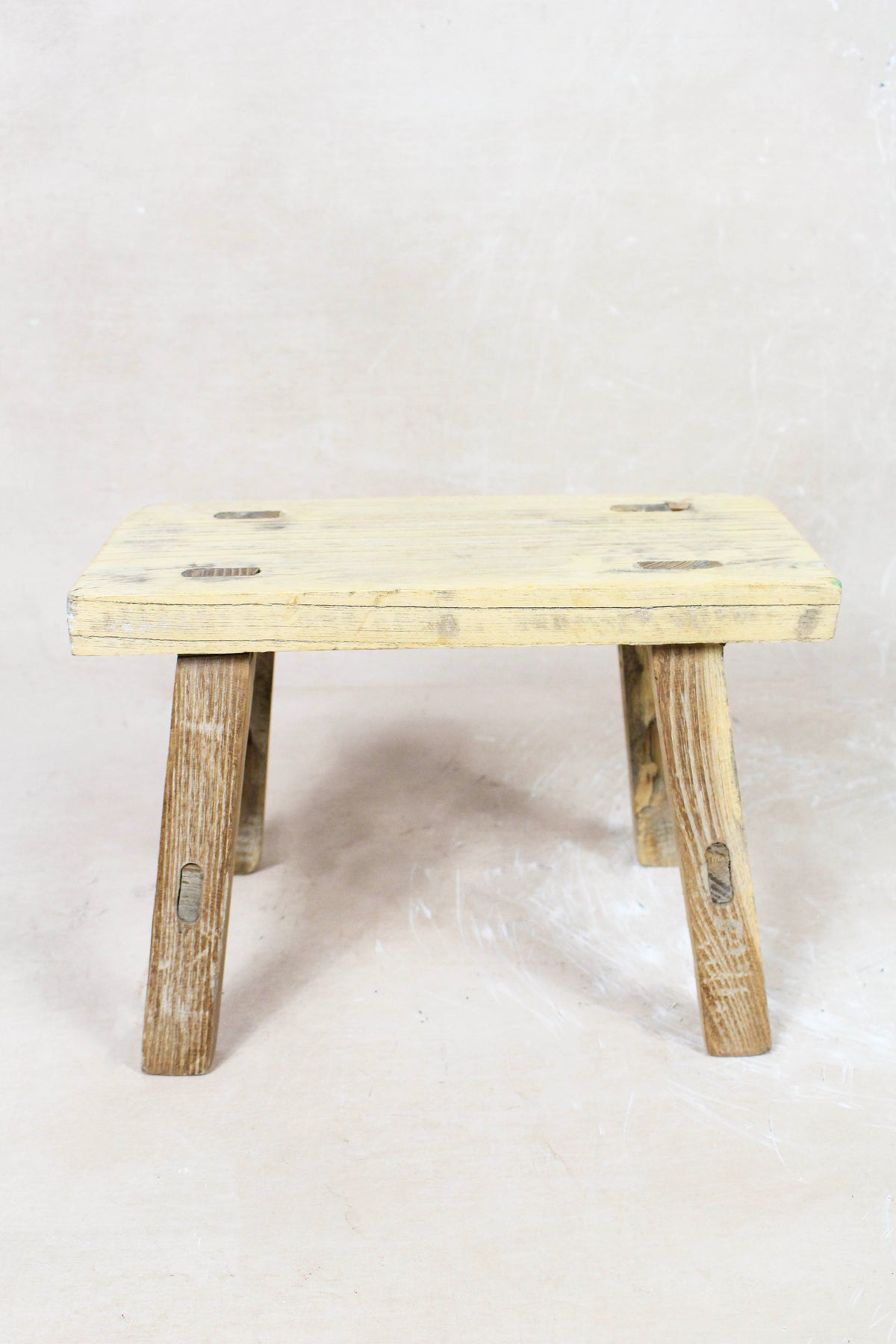 Vintage Rustic Stool Small - Elm wood - 75