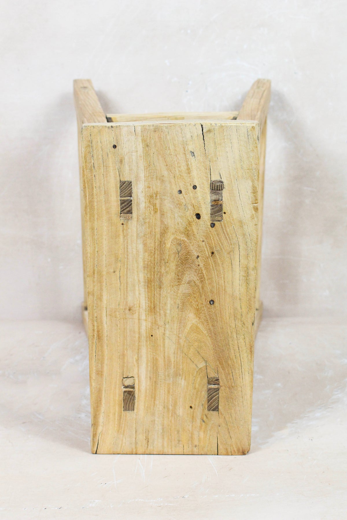 Vintage Rustic Stool - Elm wood - 76
