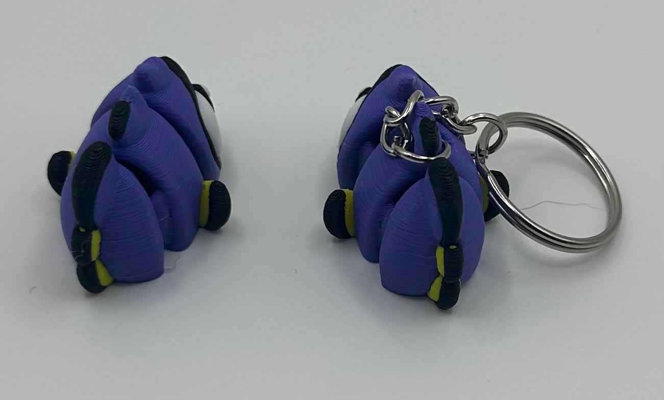 3D Printed Flexi Angel Fish | Dory Inspired Fidget Toy | Desk Buddy | Keychain | Nemo Fish Gift | Articulated Blue Tang Toy