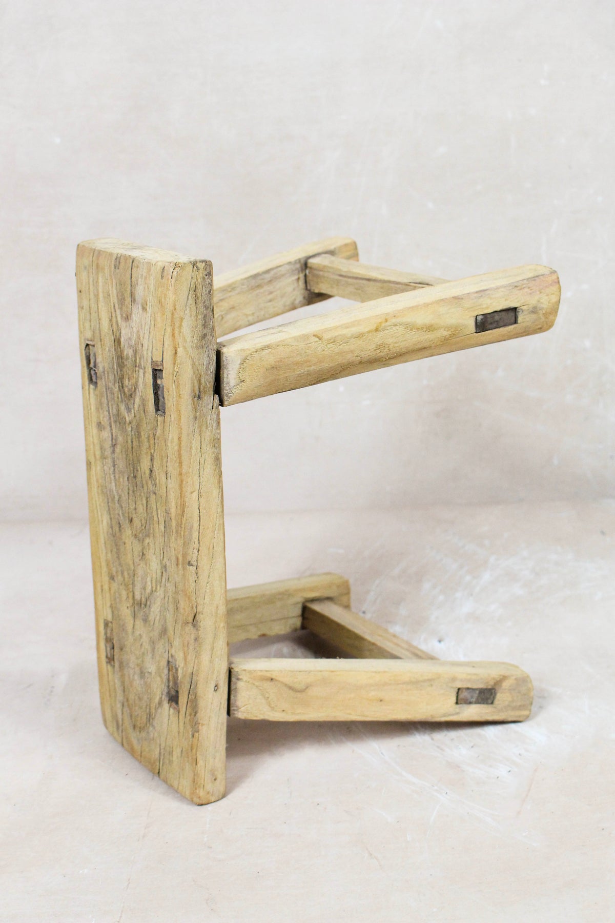 Vintage Rustic Stool Small - Elm wood - 80
