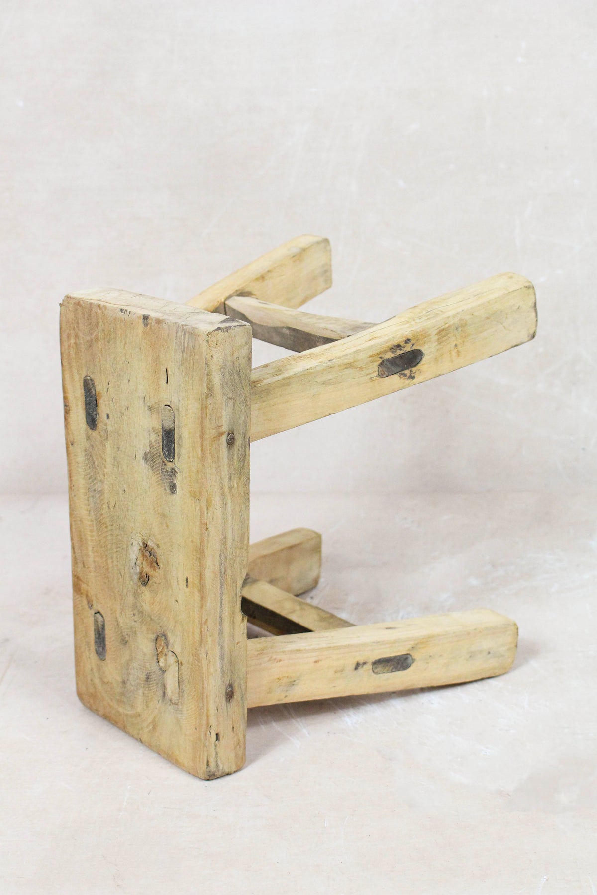 Vintage Rustic Stool Small - Elm wood - 81