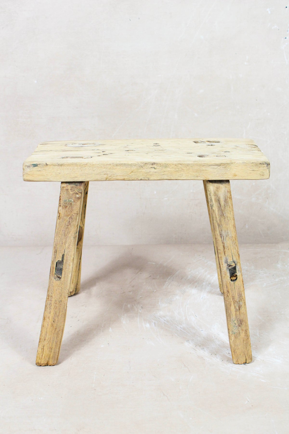 Vintage Rustic Stool Small - Elm wood - 82