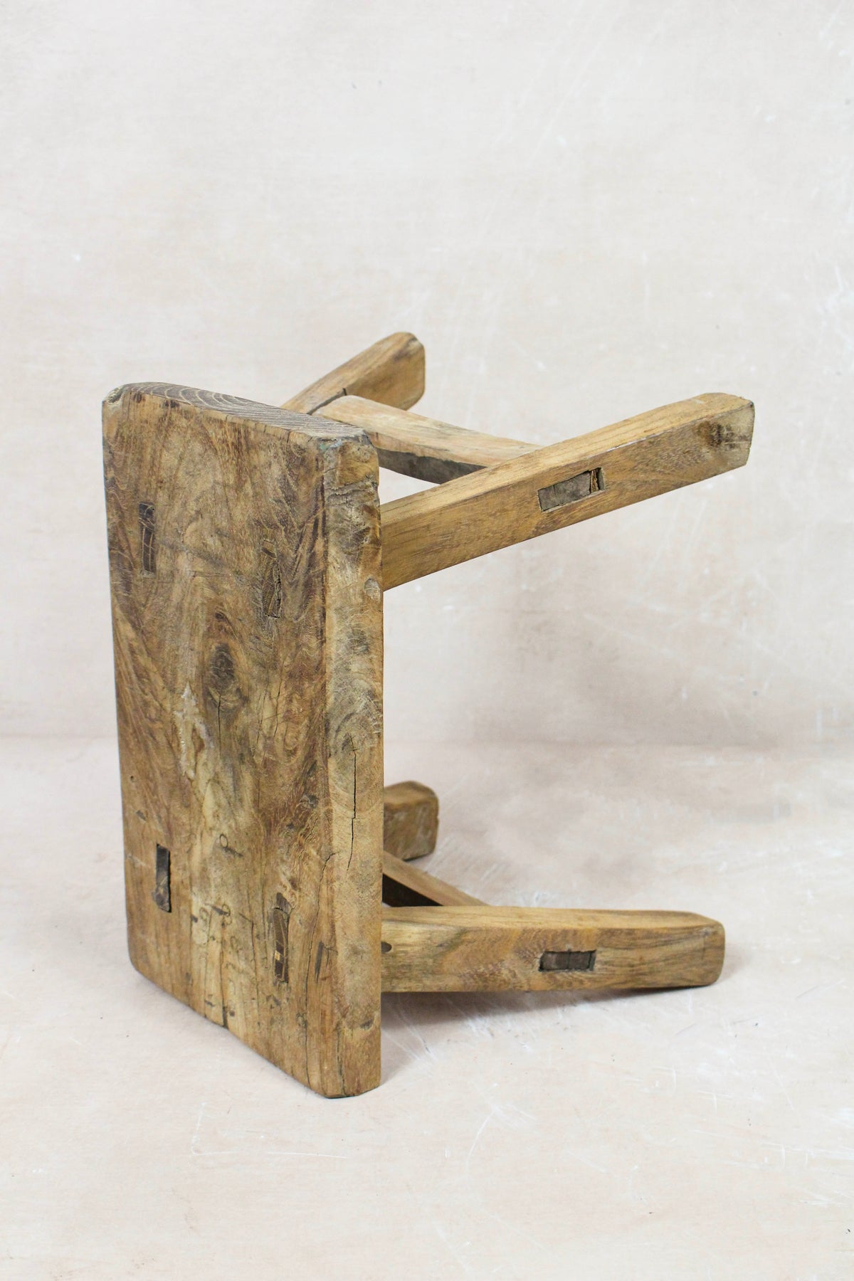 Vintage Rustic Stool Small - Elm wood - 83