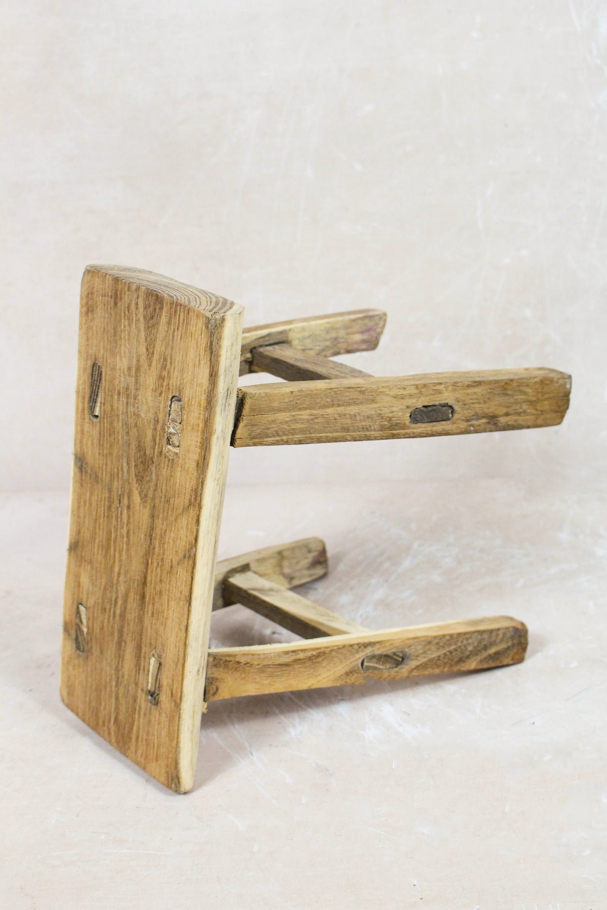 Vintage Rustic Stool Small - Elm wood - 84