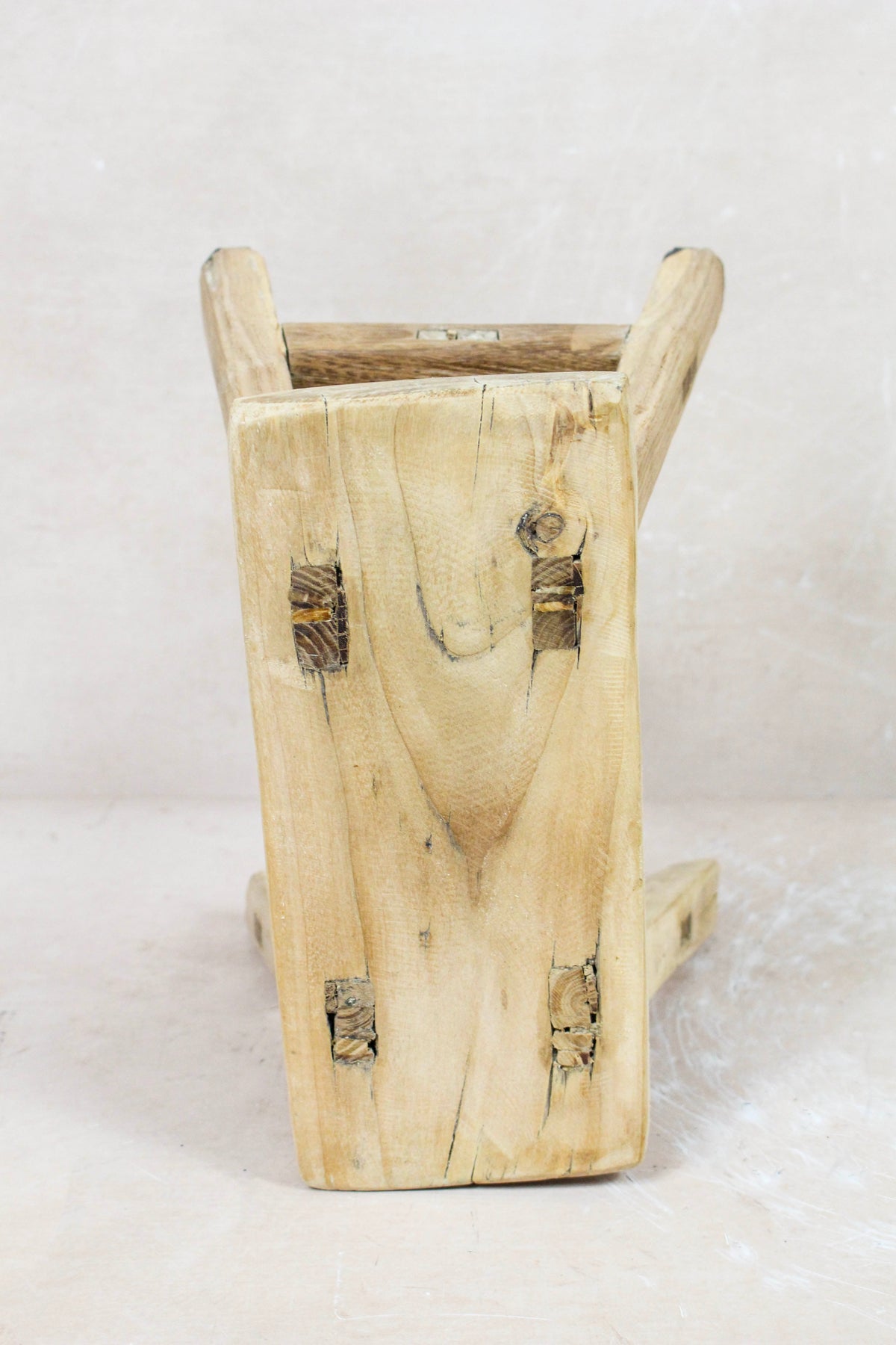 Vintage Rustic Stool Small - Elm wood - 85