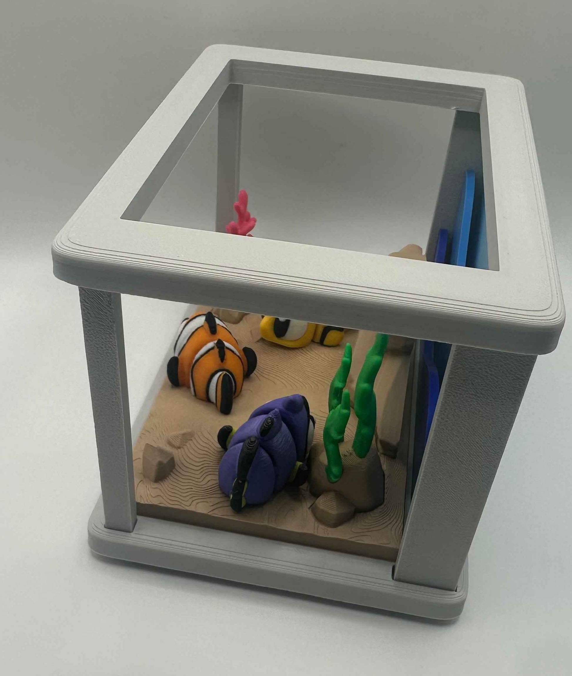 3D Printed Flexi Clown Fish | Nemo Inspired Fidget Toy | Desk Buddy | Keychain | Keyring Gift for Ocean Lovers | Articulated Fish