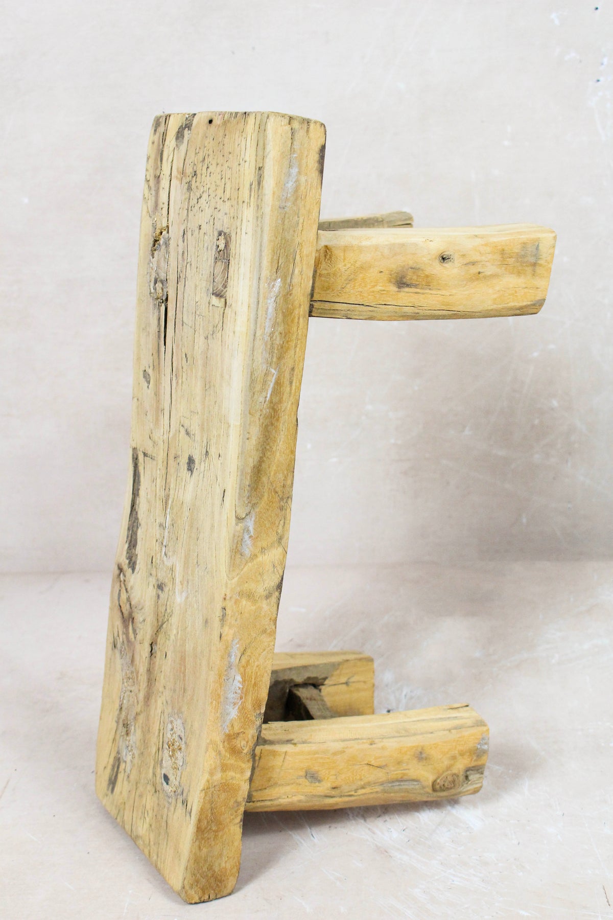Vintage Rustic Stool Small - Elm wood - 87
