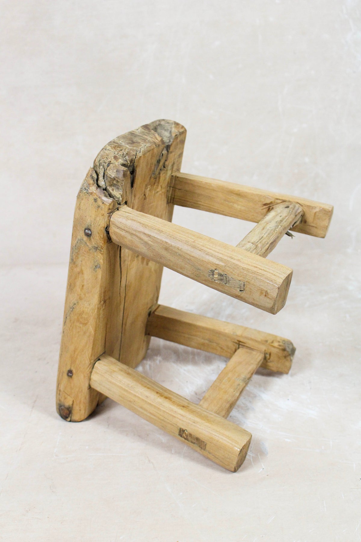 Vintage Rustic Stool Small - Elm wood - 88