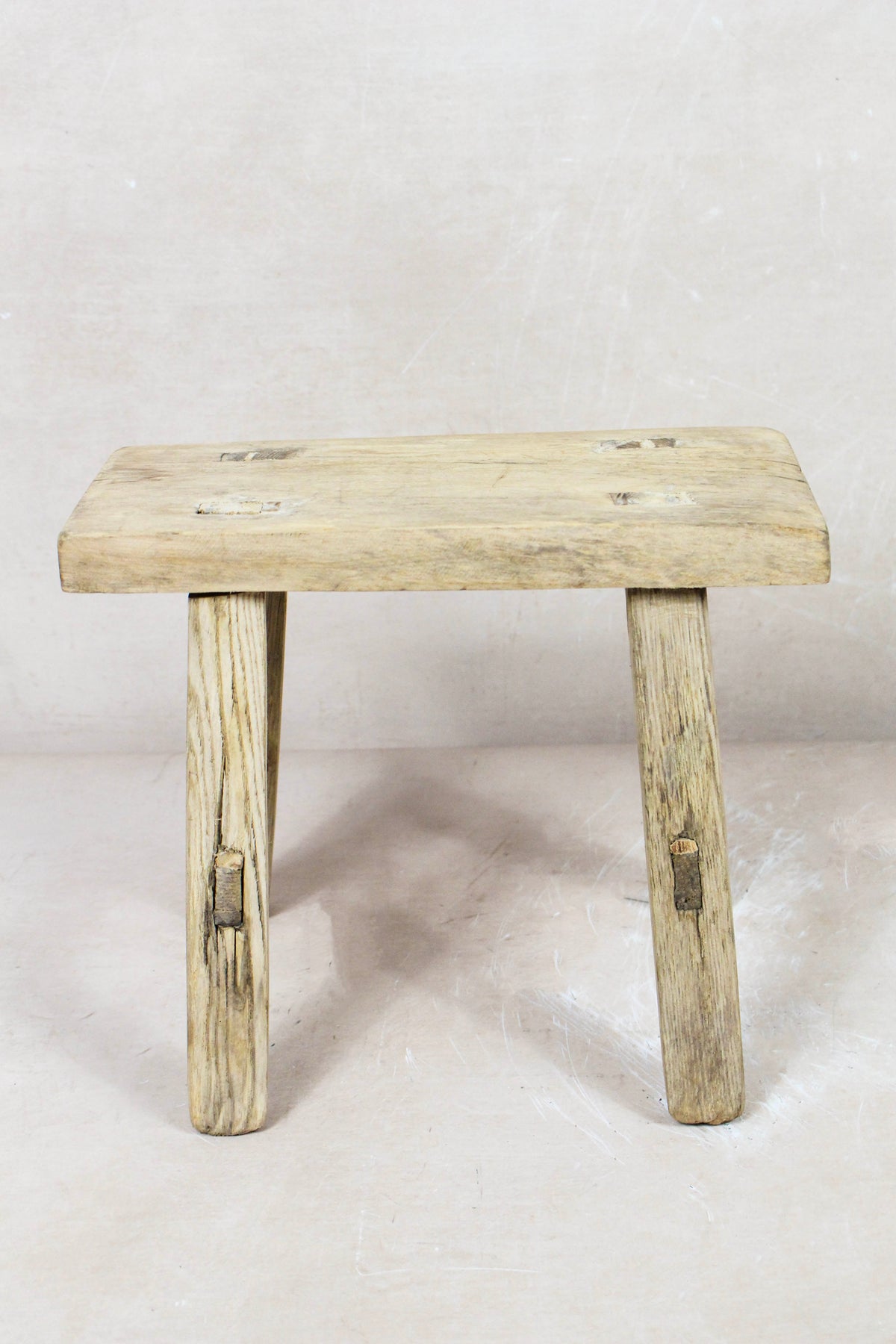 Vintage Rustic Stool Small - Elm wood - 91