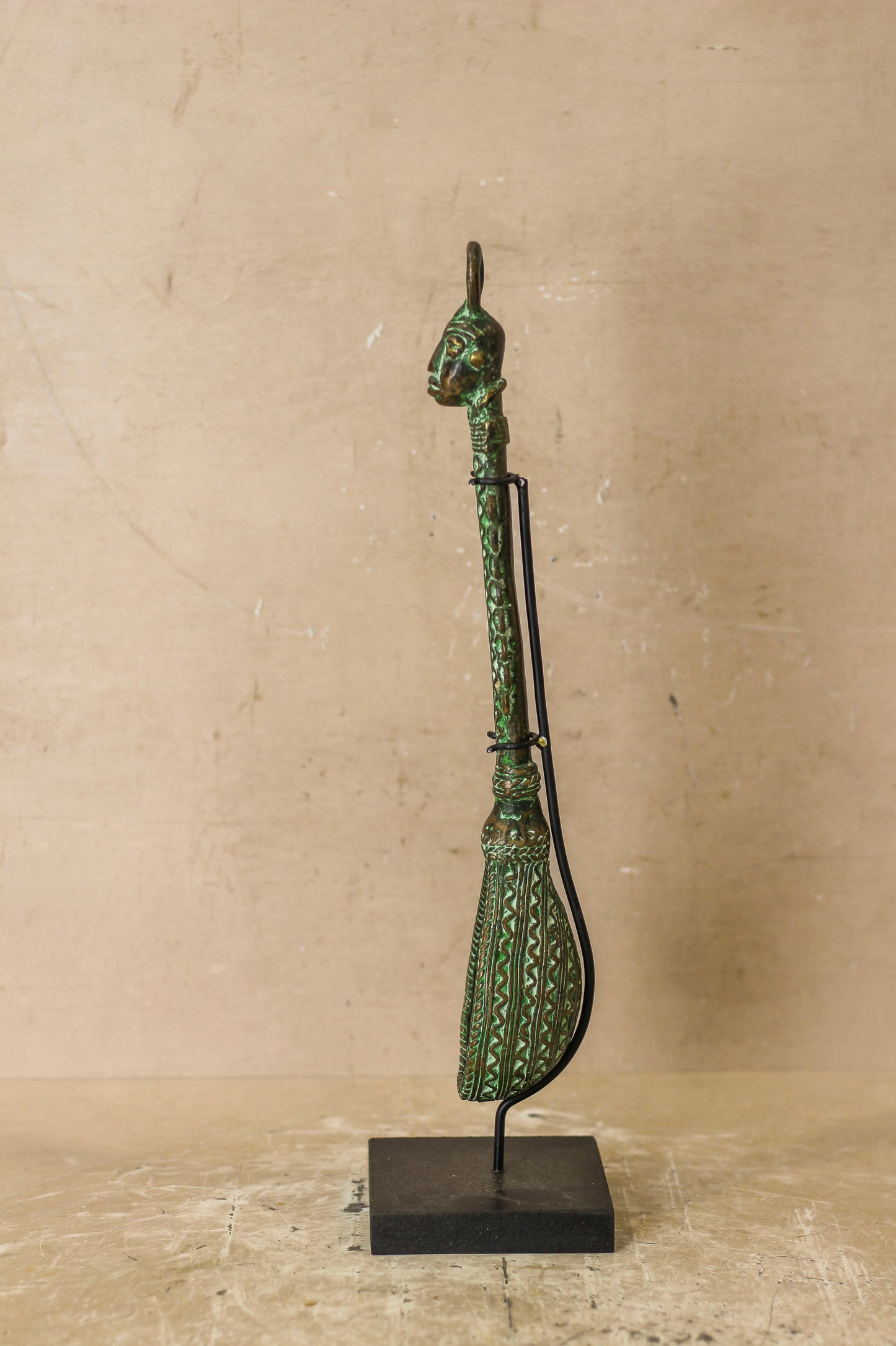 Benin Bronze Spoon - 143.1