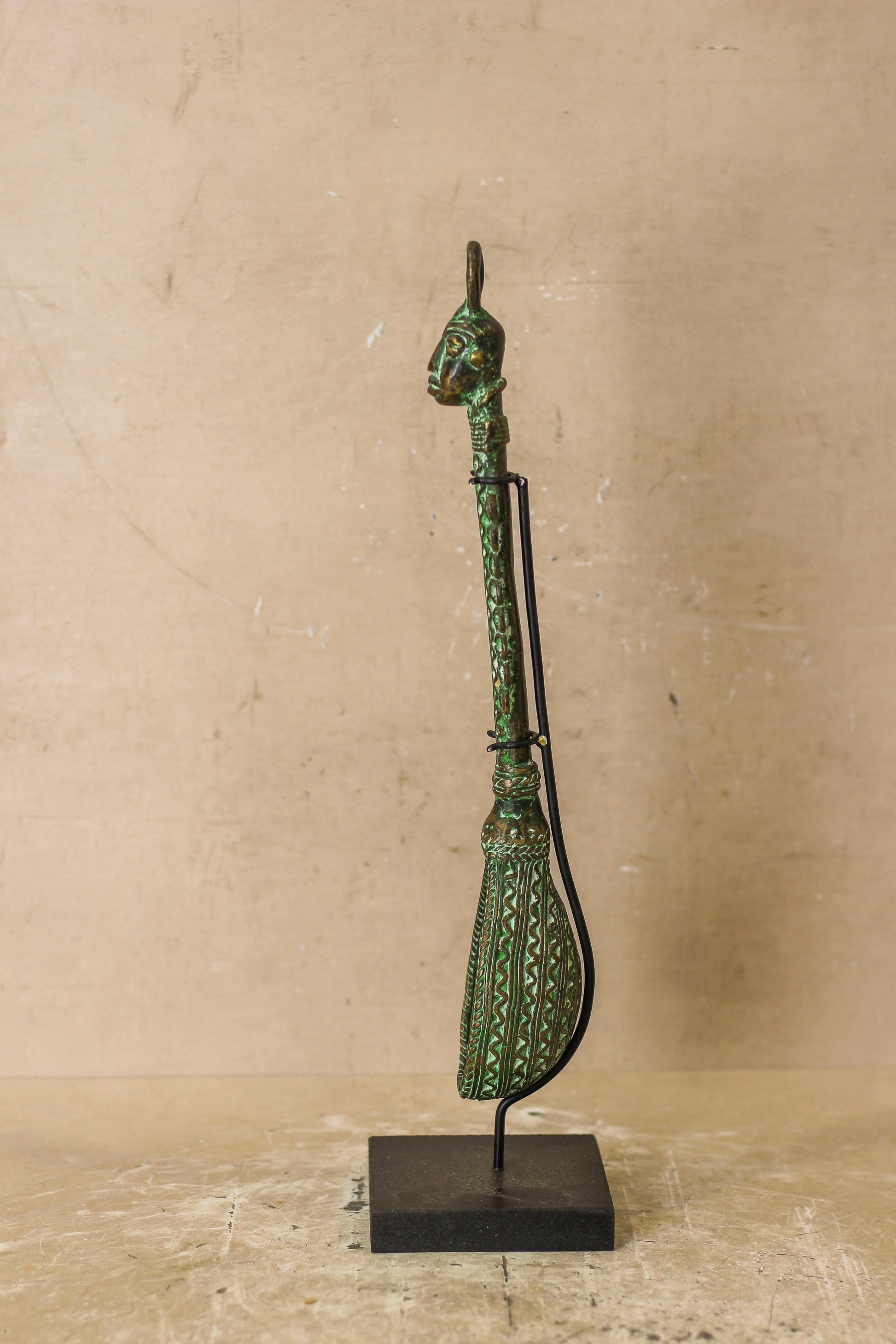 Benin Bronze Spoon - 143.1