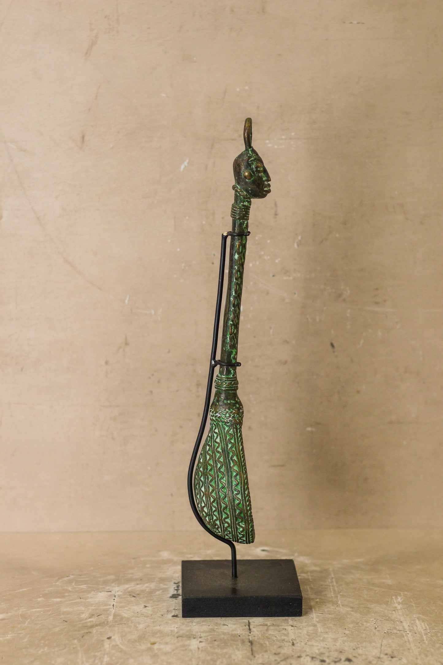 Benin Bronze Spoon - 143.1