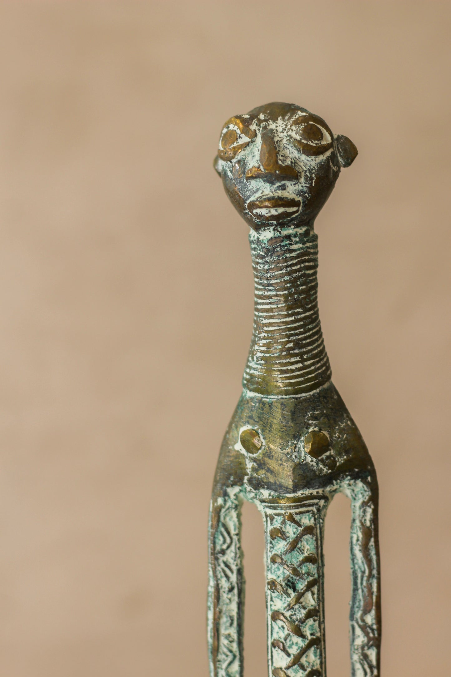 Benin Bronze Sculpture - 1.3