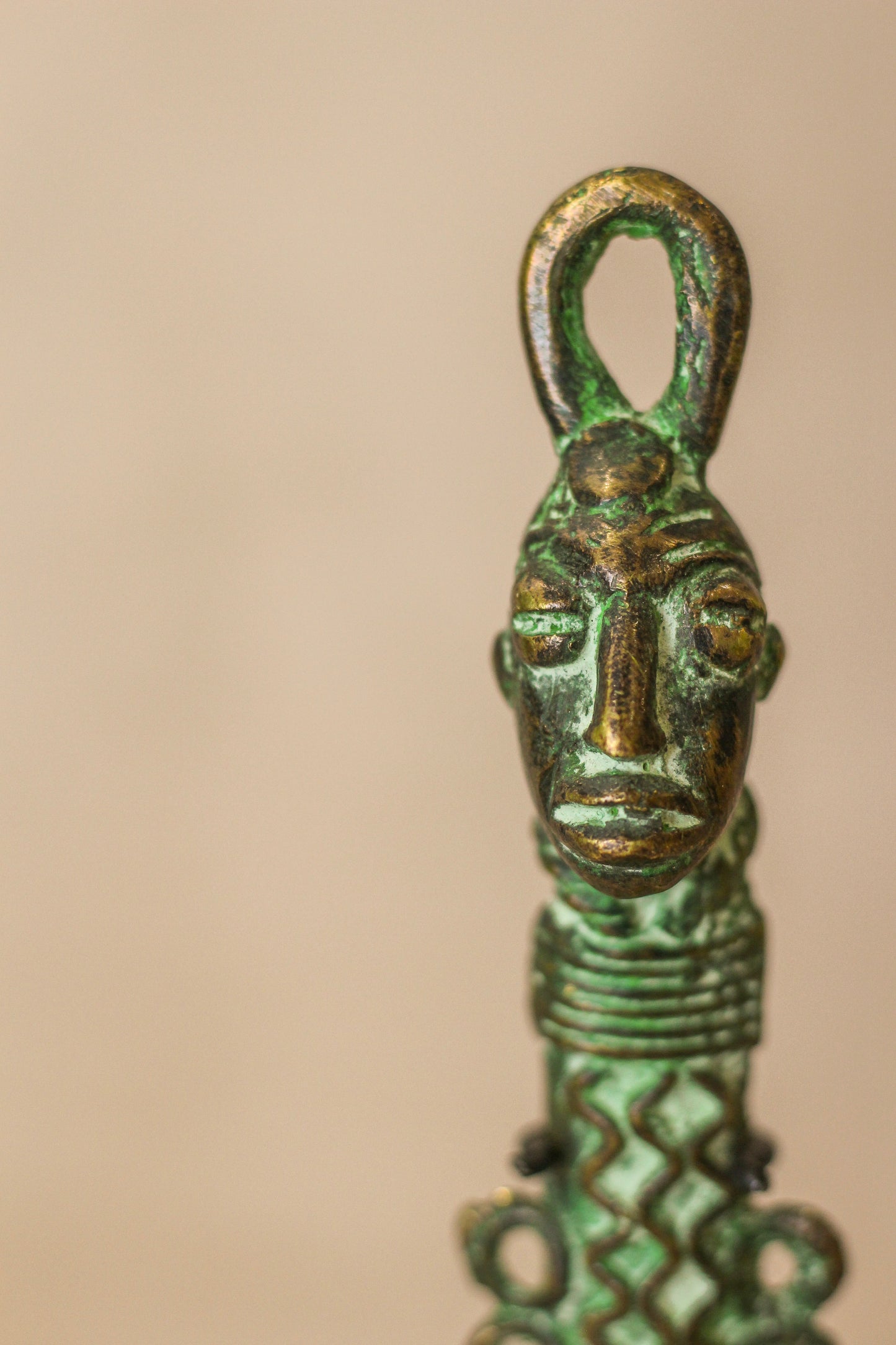 Benin Bronze Spoon - 143.1