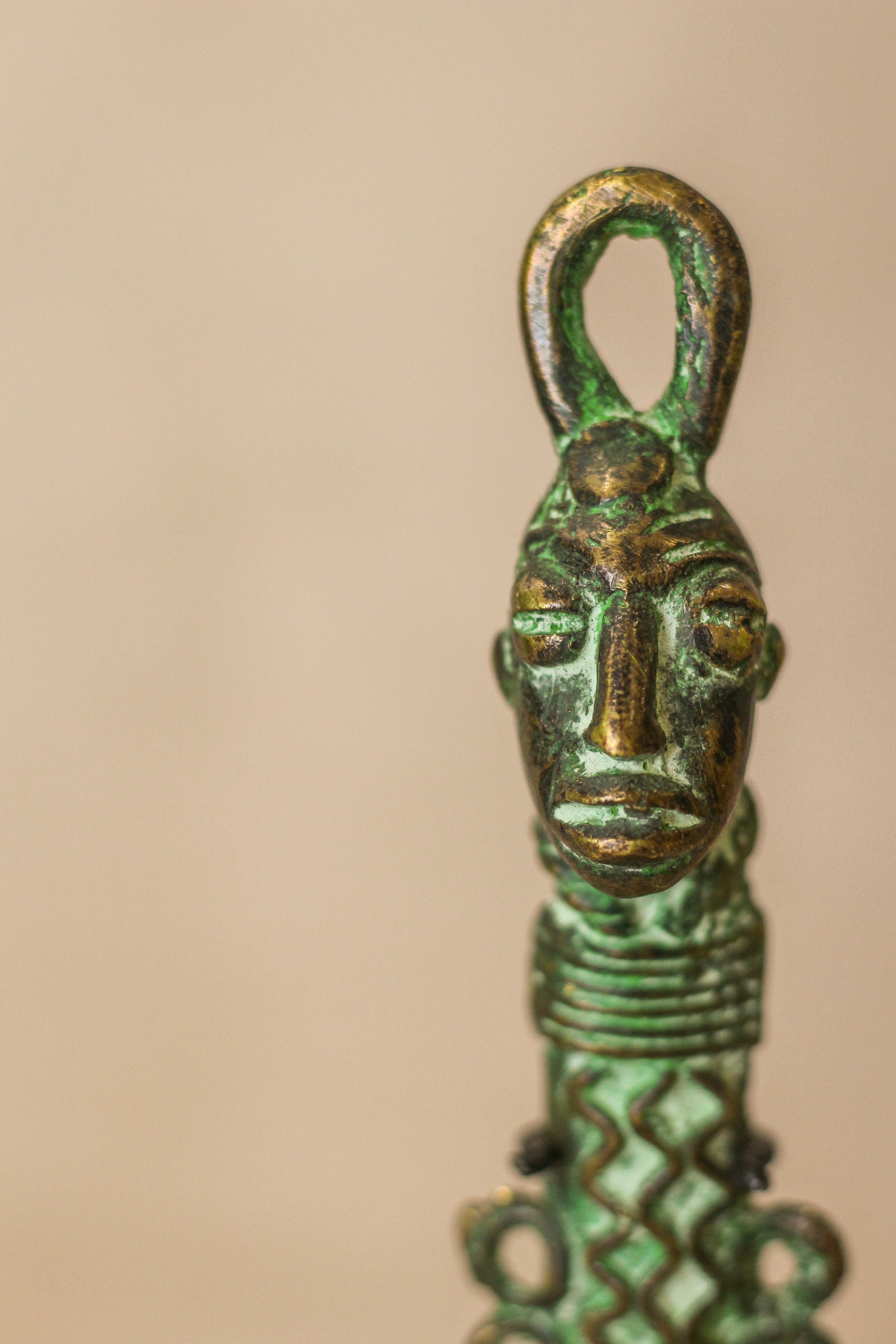 Benin Bronze Spoon - 143.1