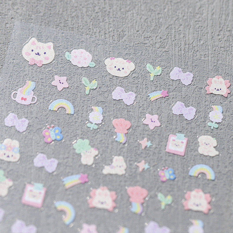 Hello Claws | Rainbow Dream Cat Nail Deco Sticker