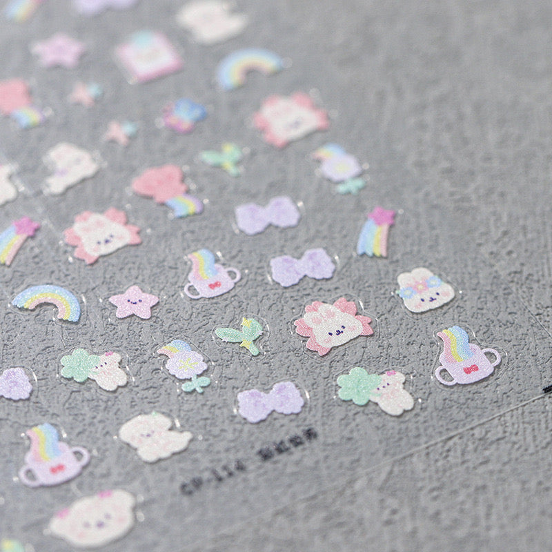 Hello Claws | Rainbow Dream Cat Nail Deco Sticker
