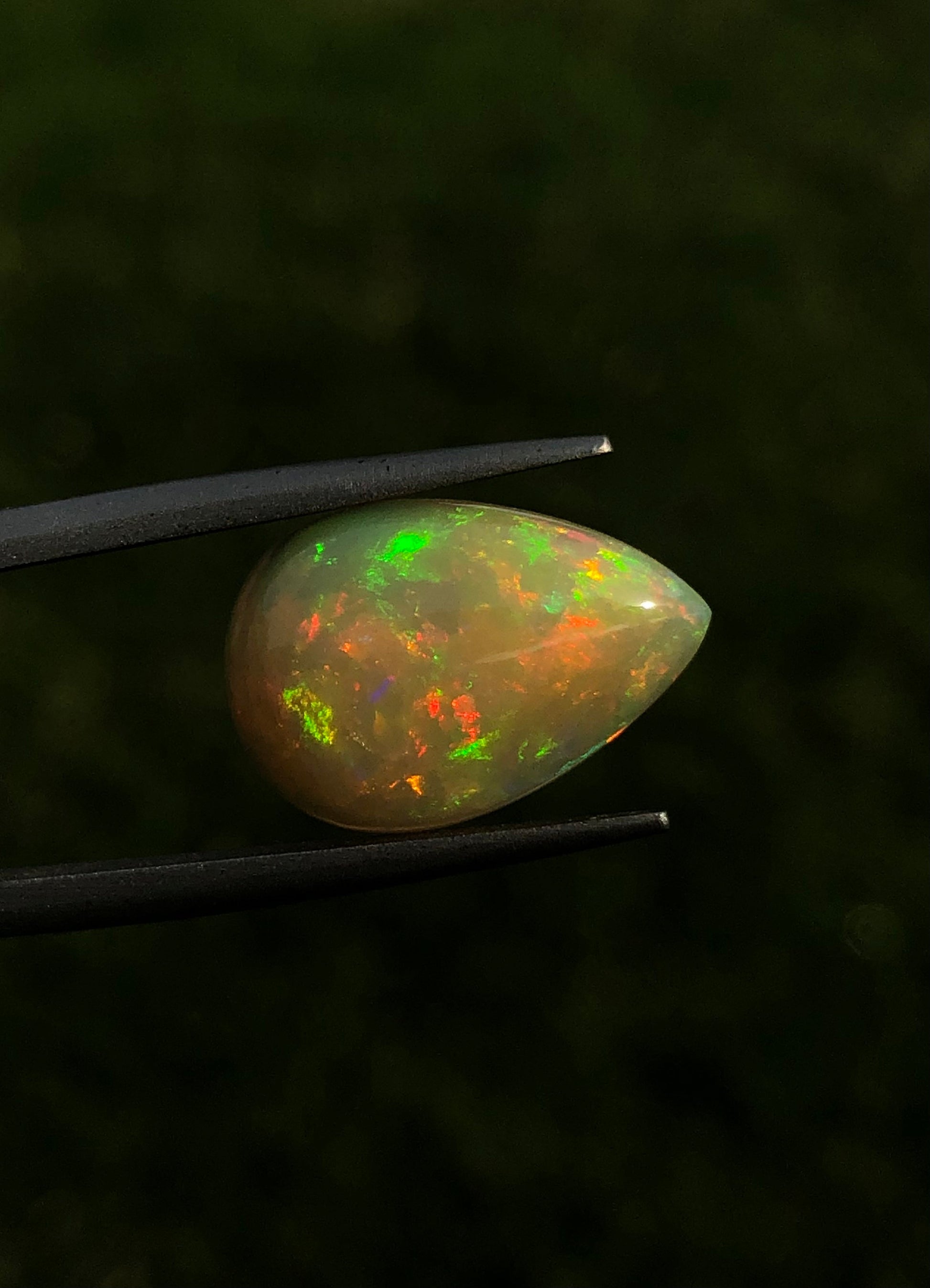 4.3ct Pear Fire Opal - October Birthstone - 17x11x5mm