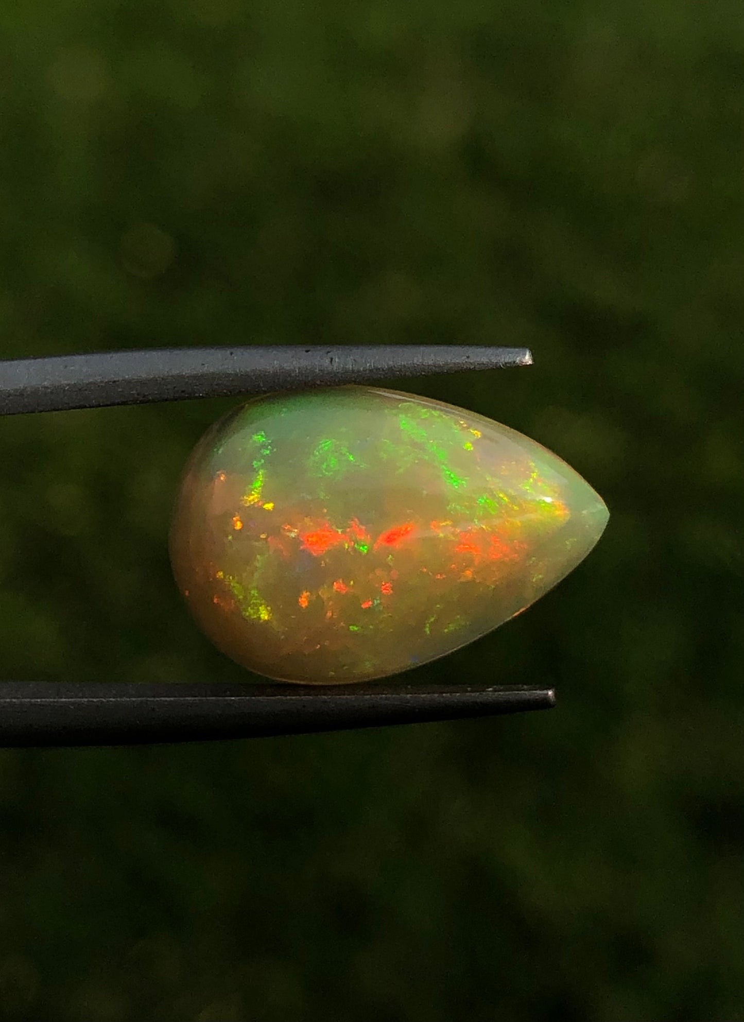 4.3ct Pear Fire Opal - October Birthstone - 17x11x5mm