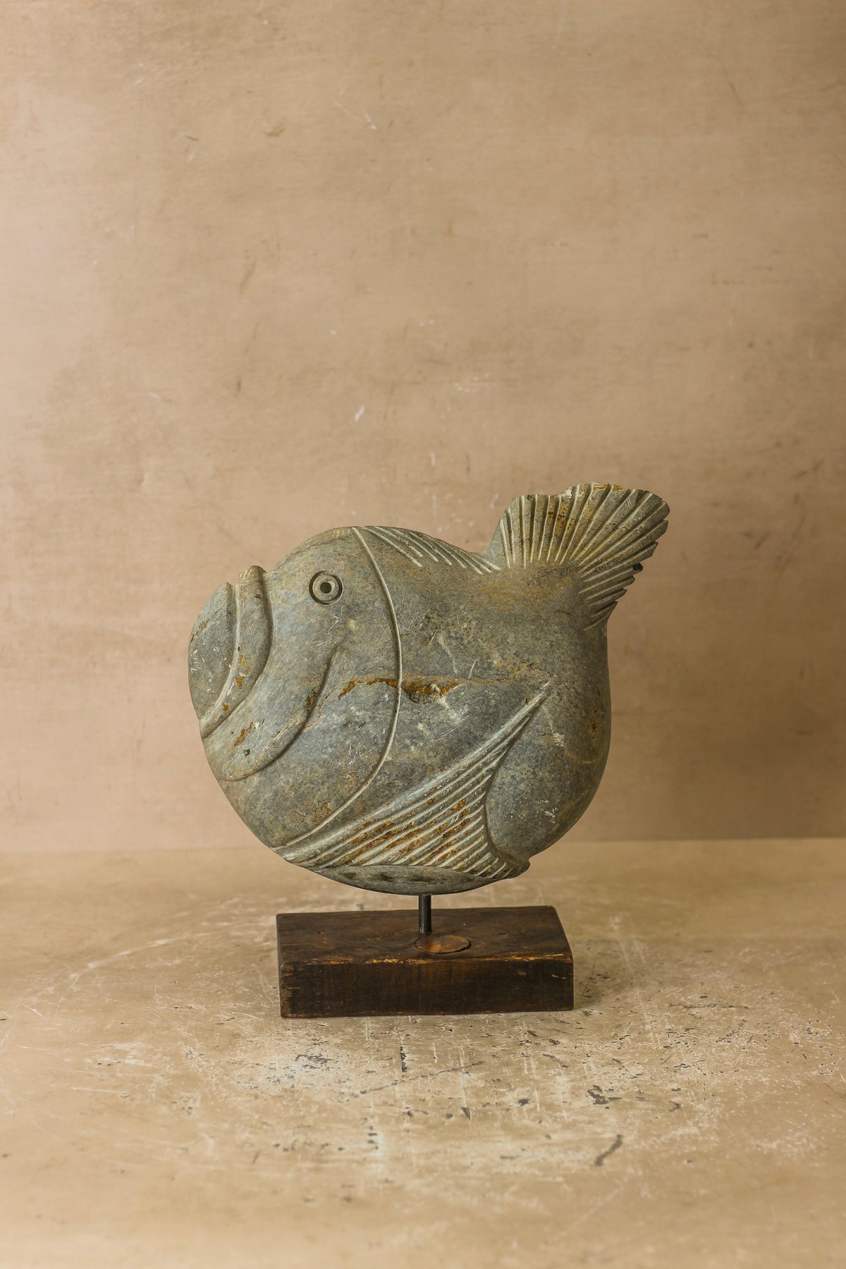 Stone Fish Sculpture - Zimbabwe - 97.1