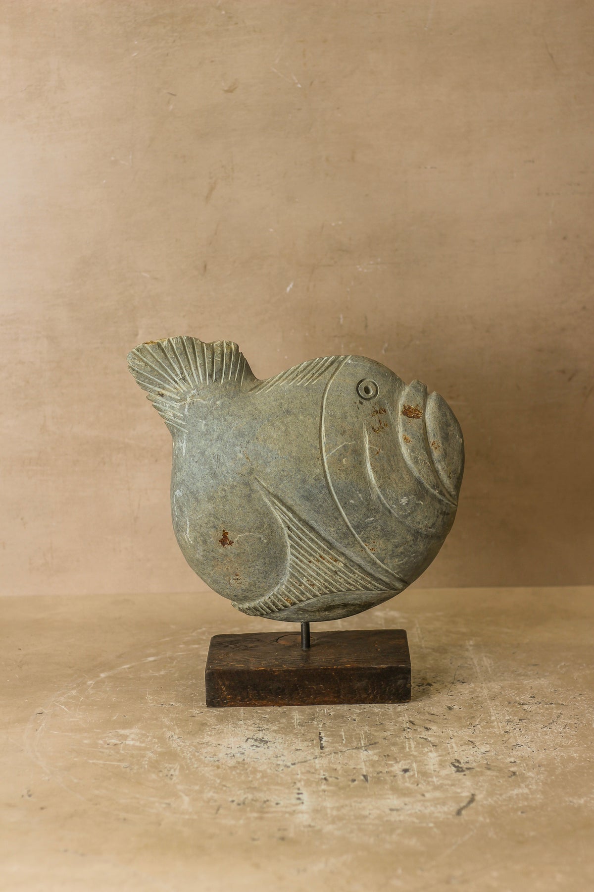Stone Fish Sculpture - Zimbabwe - 97.1
