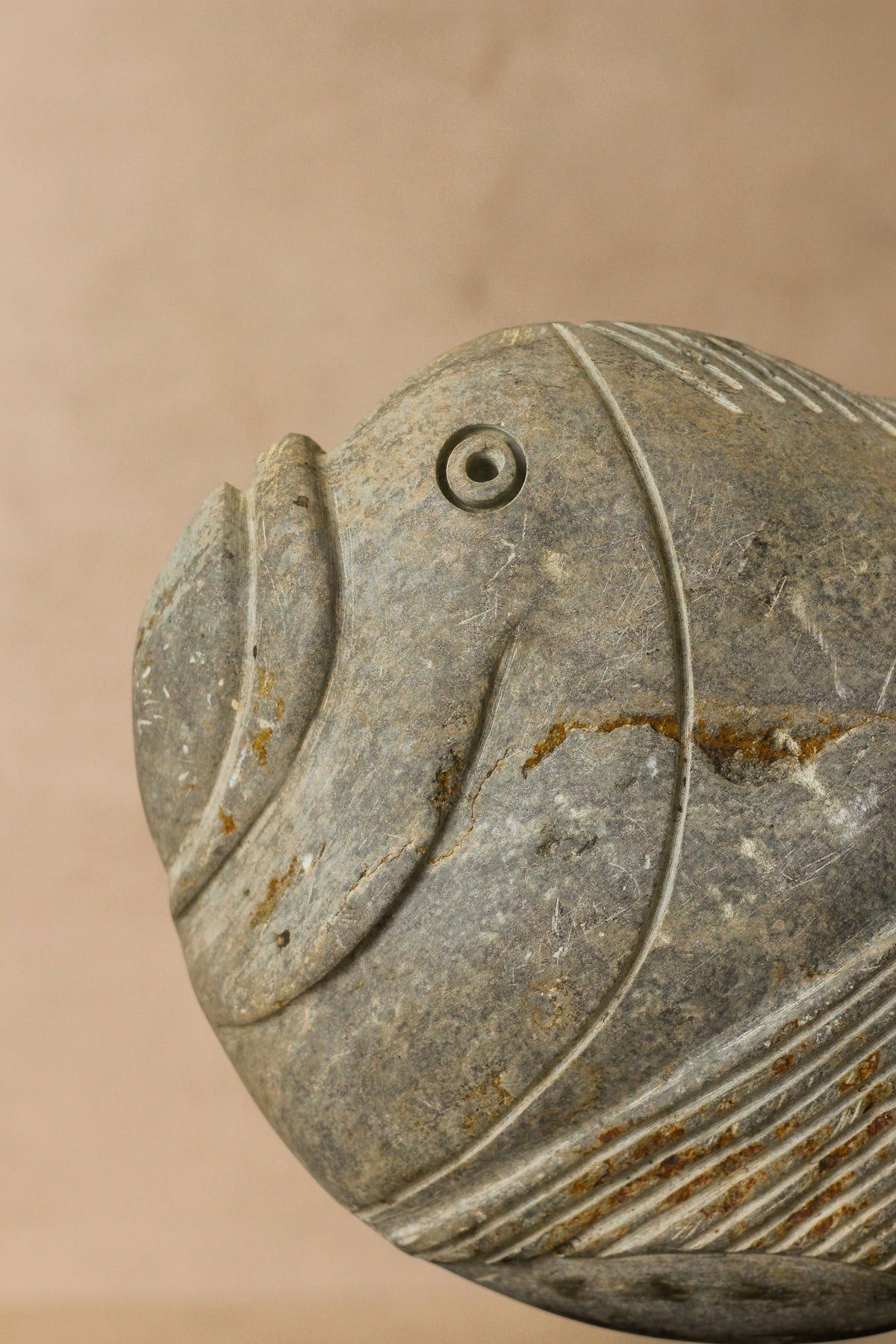 Stone Fish Sculpture - Zimbabwe - 97.1