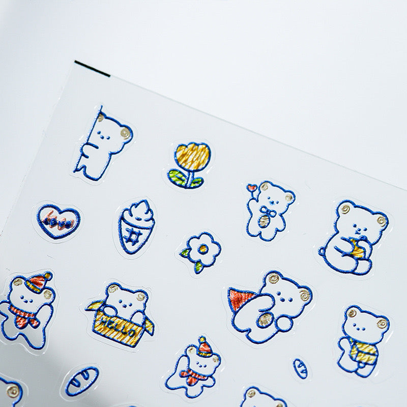 Hello Claws | Super Bear Nail Deco Sticker