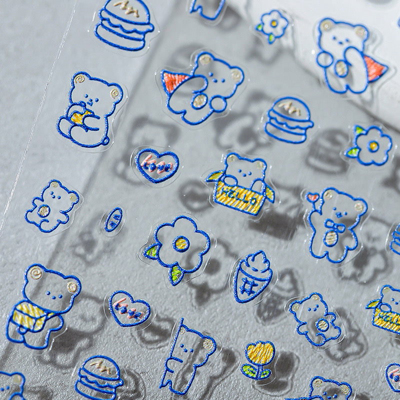 Hello Claws | Super Bear Nail Deco Sticker