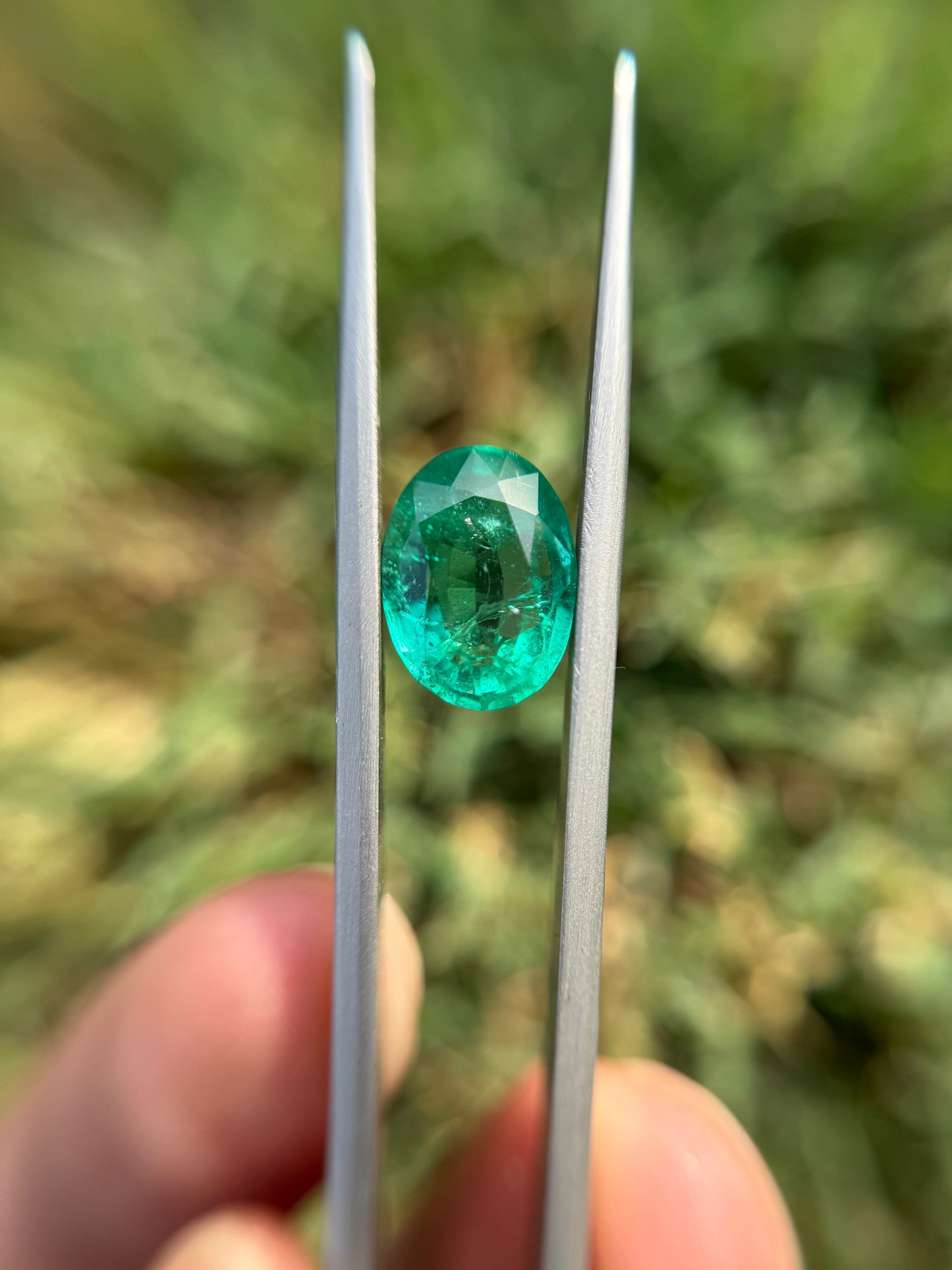 5.97ct Natural Emerald - Budh Ratna - Zamurd - Pachu Stone, Markat Mani Stone - 13x9.6x6.8mm