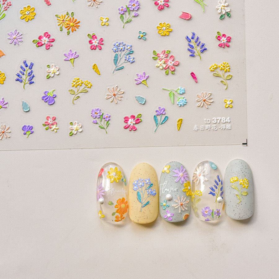 Hello Claws | Spring Wild Flower Nail Deco Sticker