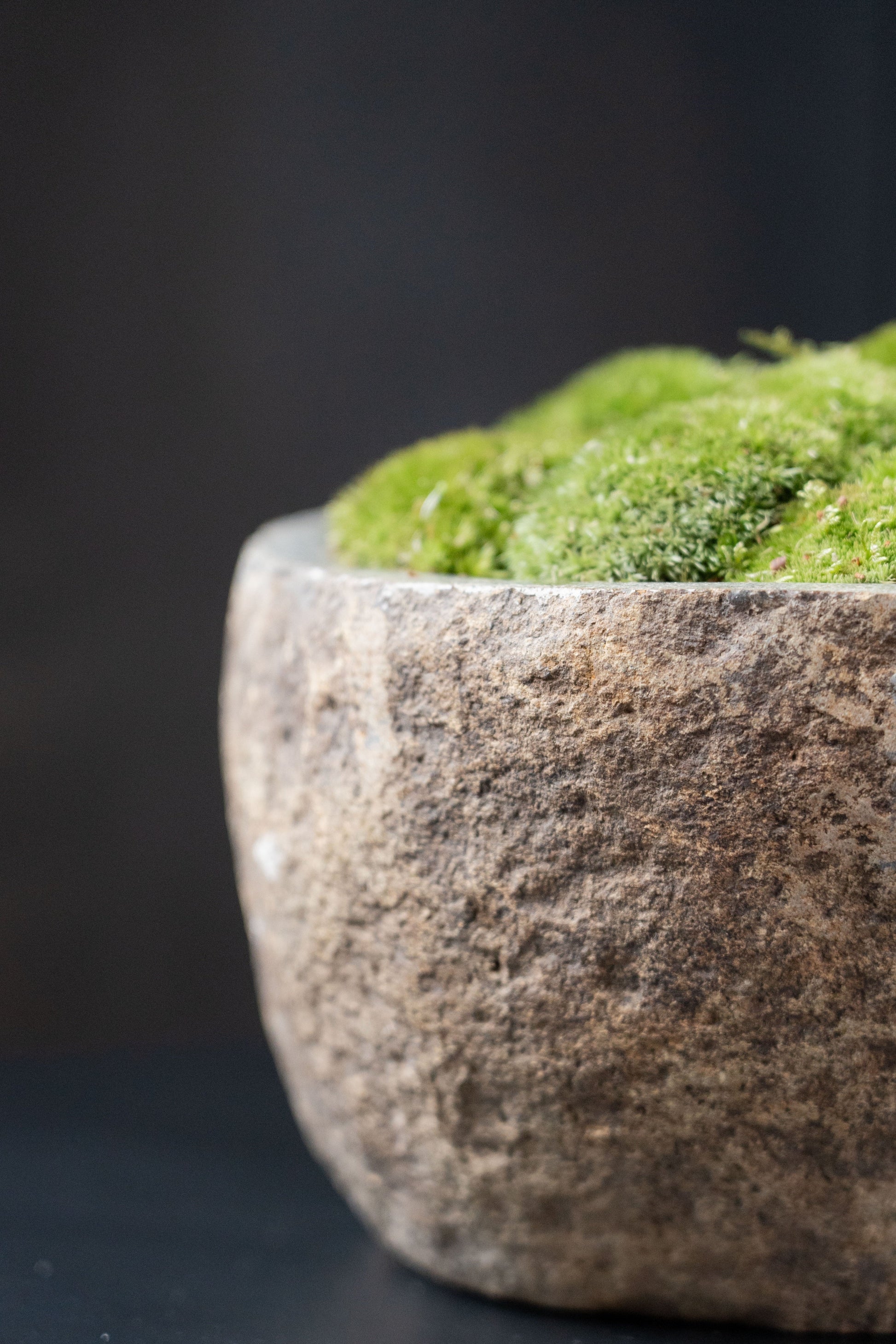 Indo Stone Moss Bowl