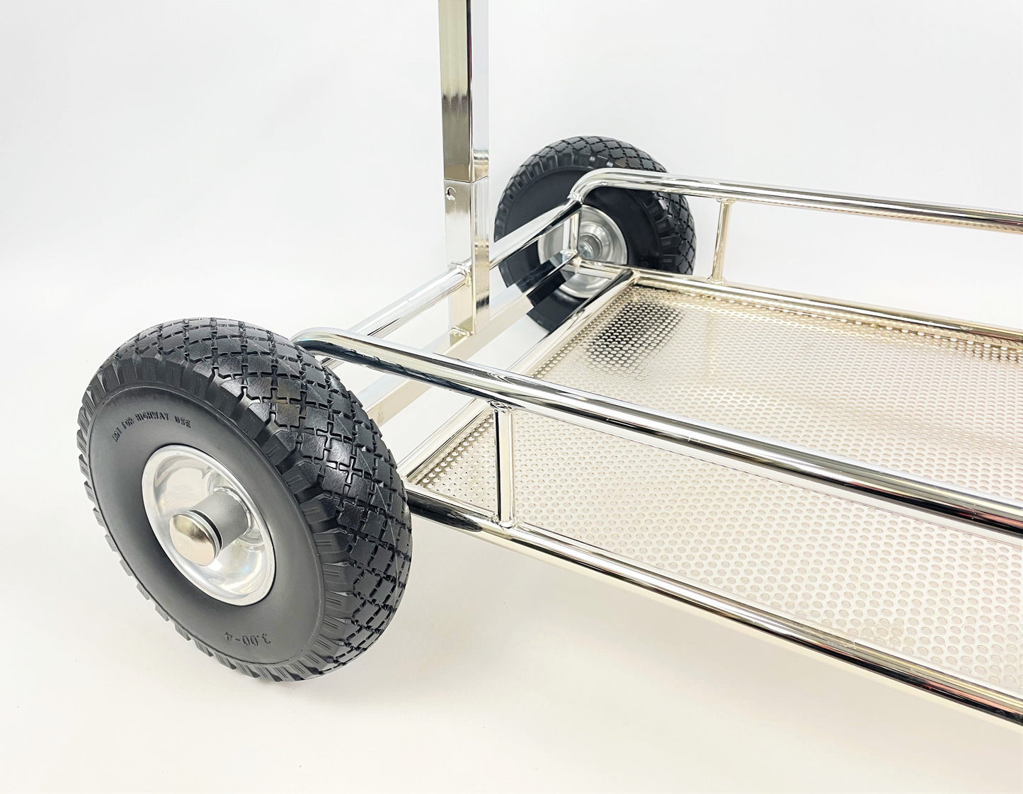 Righetti Ridolfi Chrome 4 Wheel Trolley with Shelf